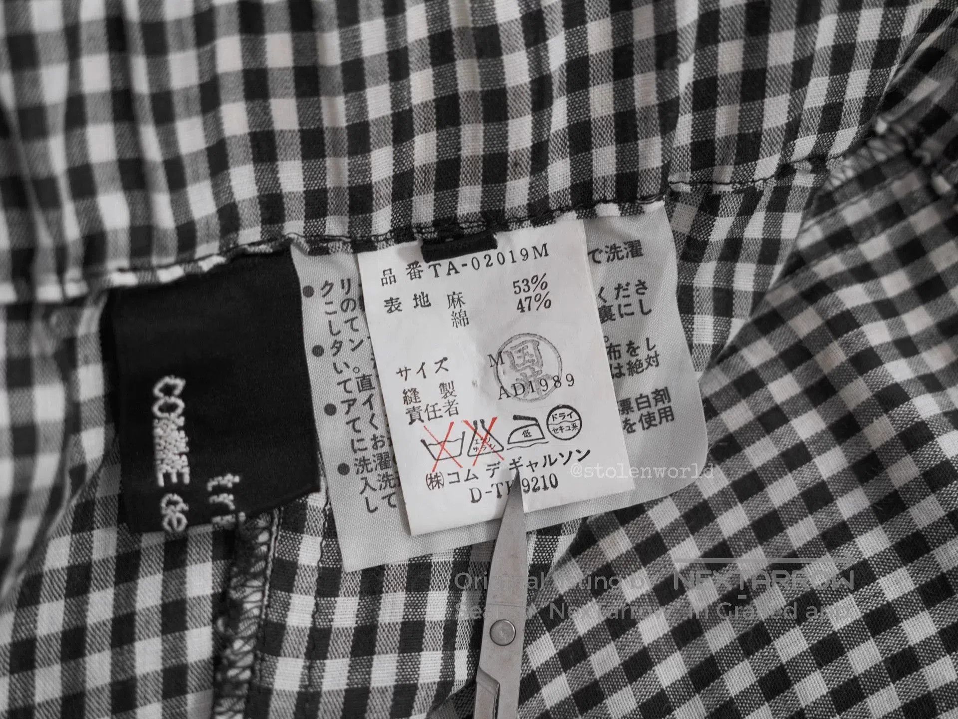 Comme des Garcons black and white check halter dress. Size M / US 6-8 / IT 42-44 - 8 Thumbnail