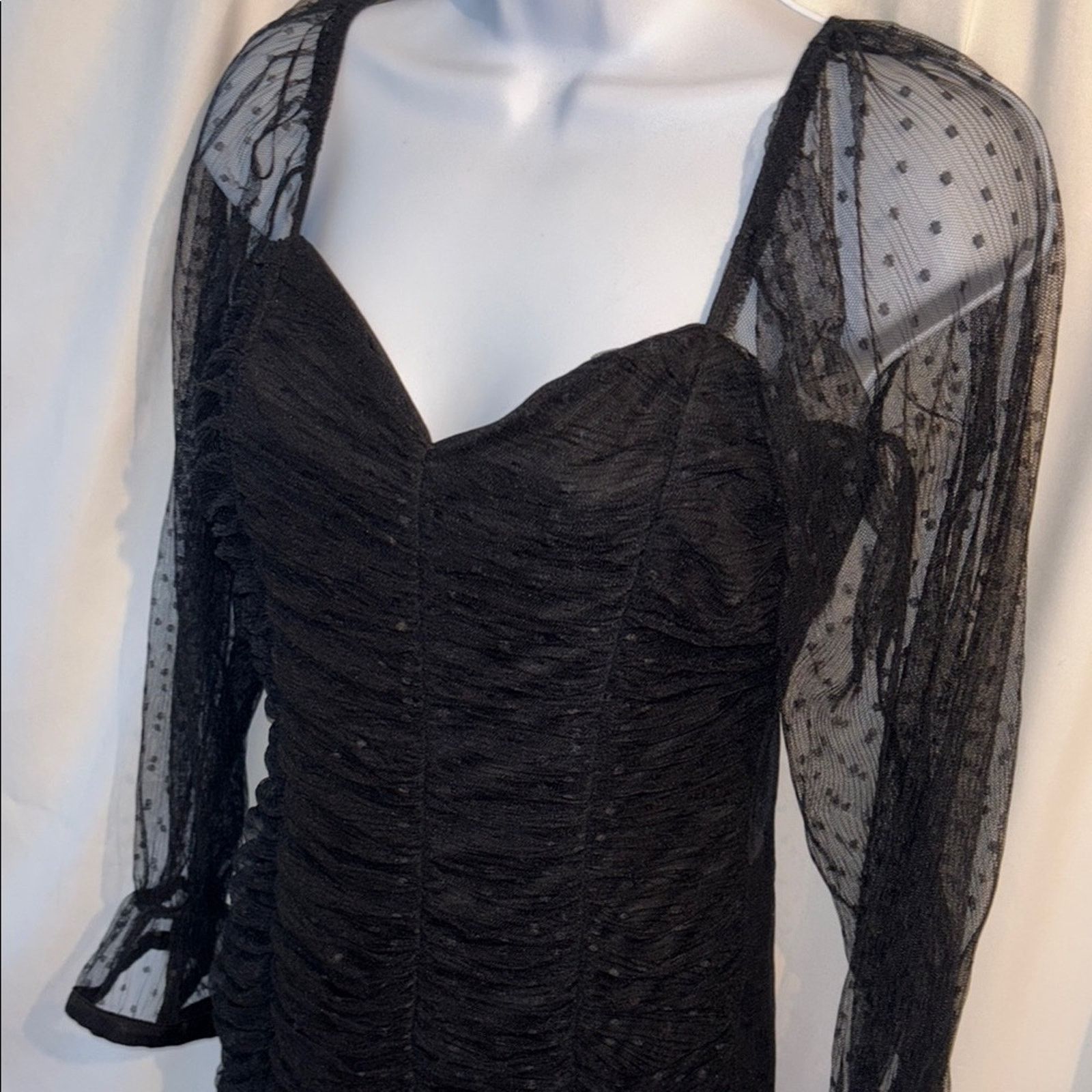 The Unbranded Brand Haute Monde Elegant Black Lace Dress Size Medium Size M / US 6-8 / IT 42-44 - 3 Thumbnail