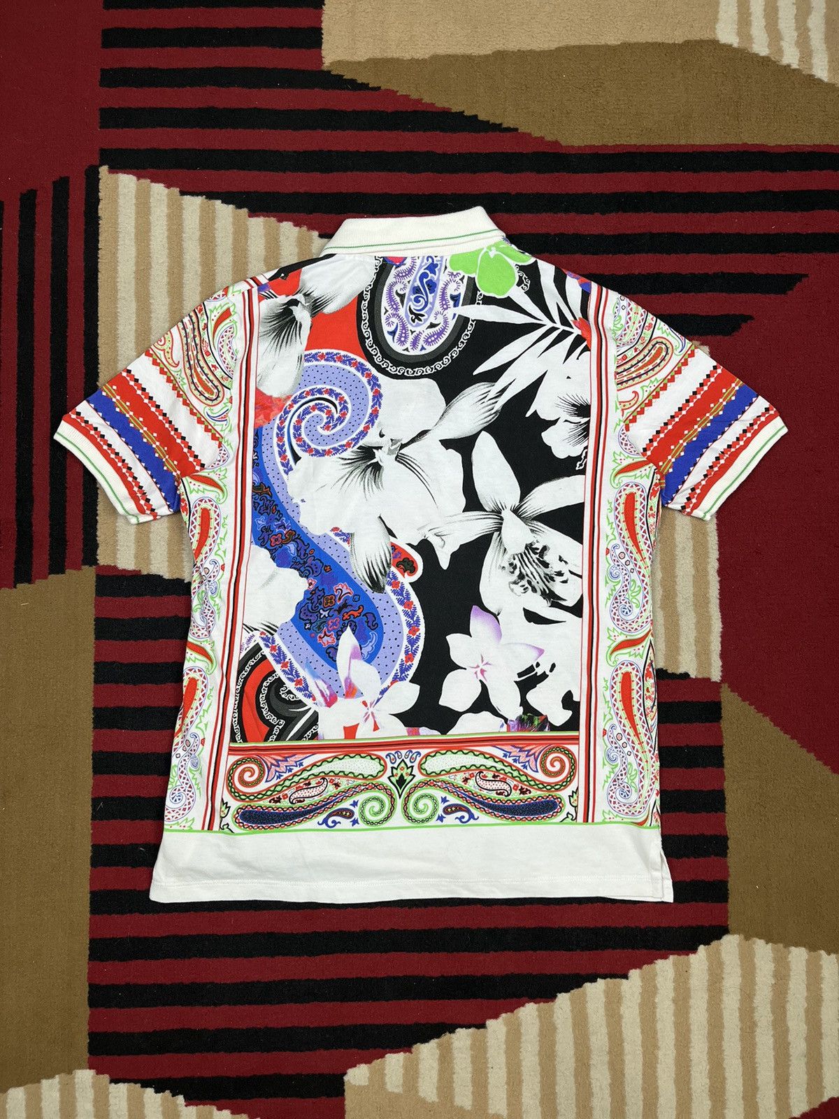 Etro Etro Flower Print Poloshirt Size S / US 4 / IT 40 - 6 Thumbnail