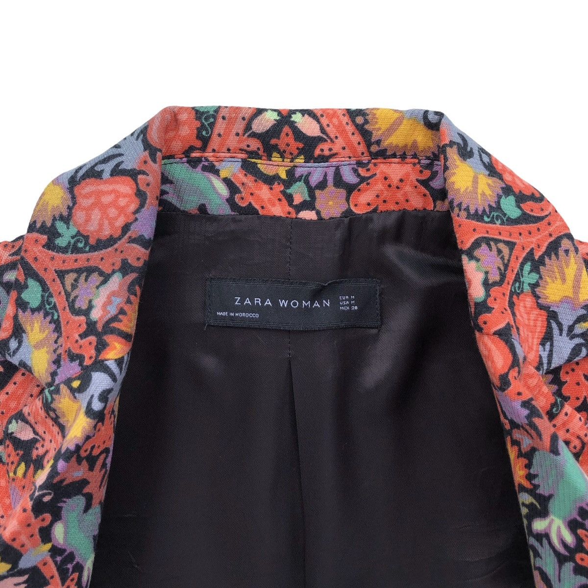 Zara Zara Retro Paisley Blazer For Women Size M / US 6-8 / IT 42-44 - 10 Thumbnail