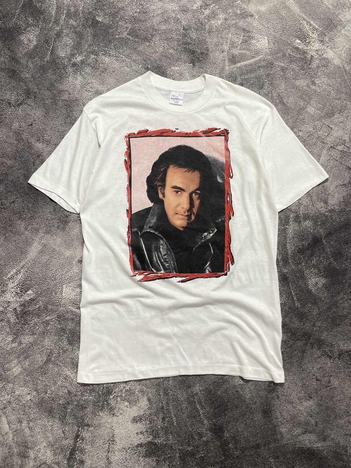 Band Tees × Vintage Tshirt Neil Diamond Tour 80s Size US XL / EU 56 / 4 - 1 Thumbnail