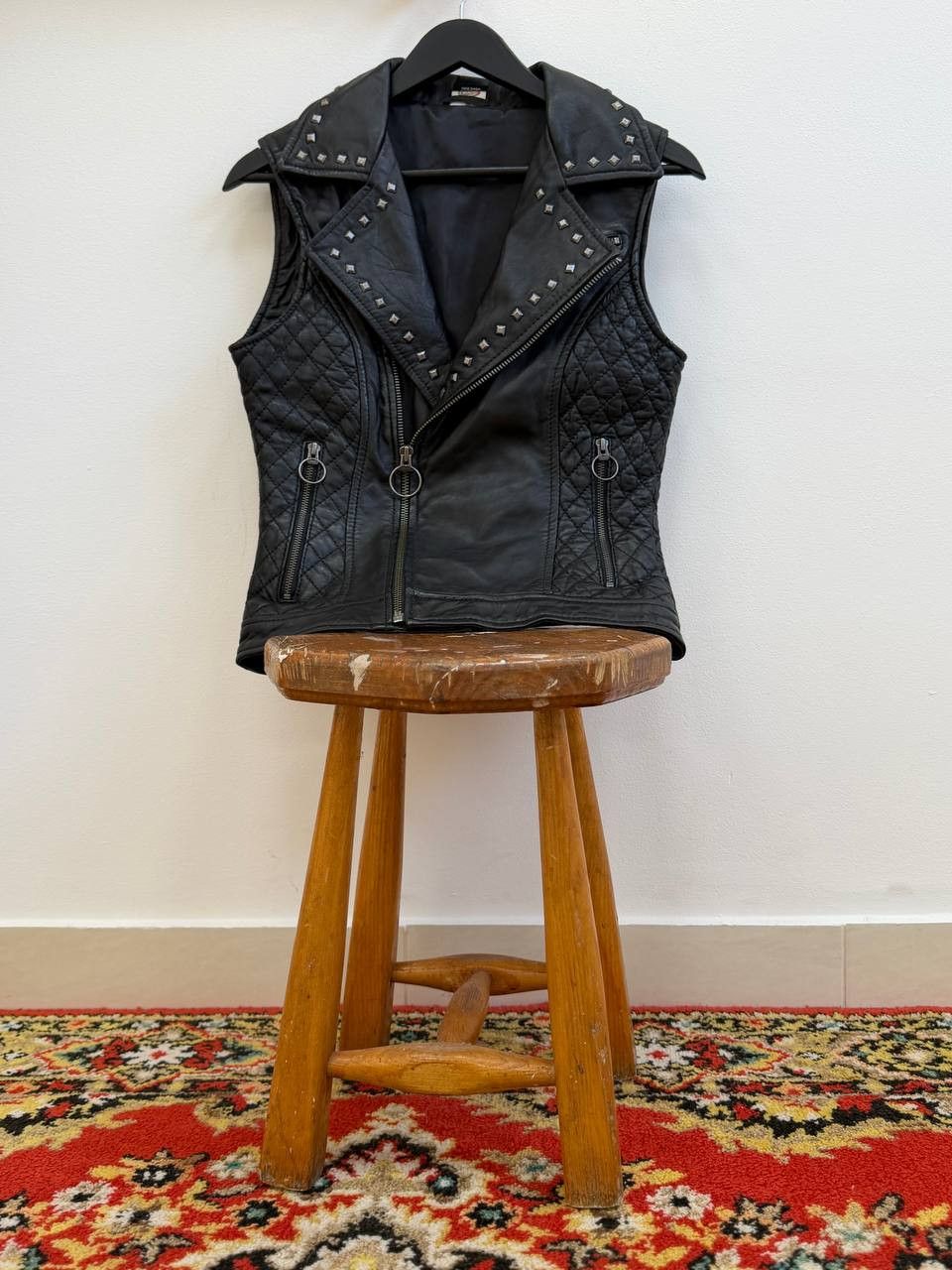 Japanese Brand Vintage Avant-Garde Biker Moto Style Leather Vests hype Size US S / EU 44-46 / 1 - 4 Thumbnail