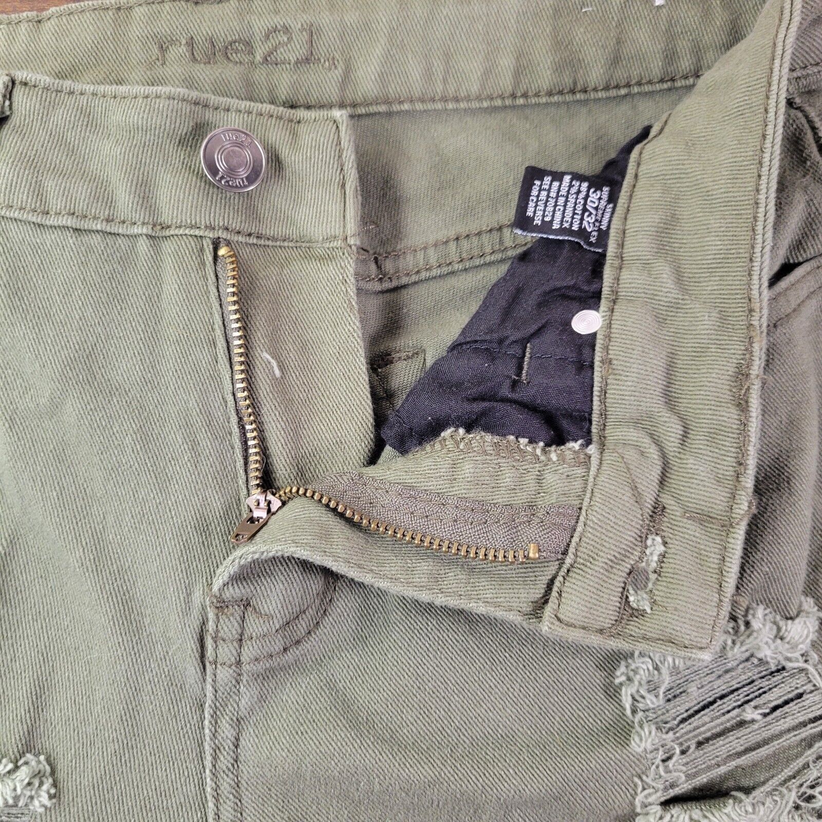 rue21 Rue 21 Distressed 30/32 Skinny Supreme Flex Chino Denim Size US 30 / EU 46 - 5 Thumbnail