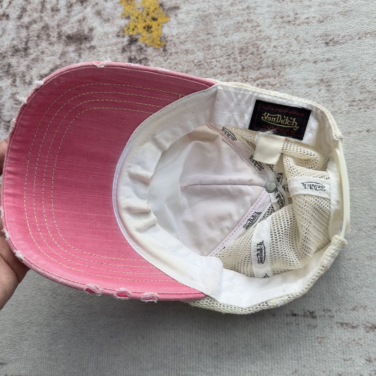 Von Dutch VON DUTCH DISTRESSED TRUCKER HAT VINTAGE Y2K Size ONE SIZE - 10 Thumbnail
