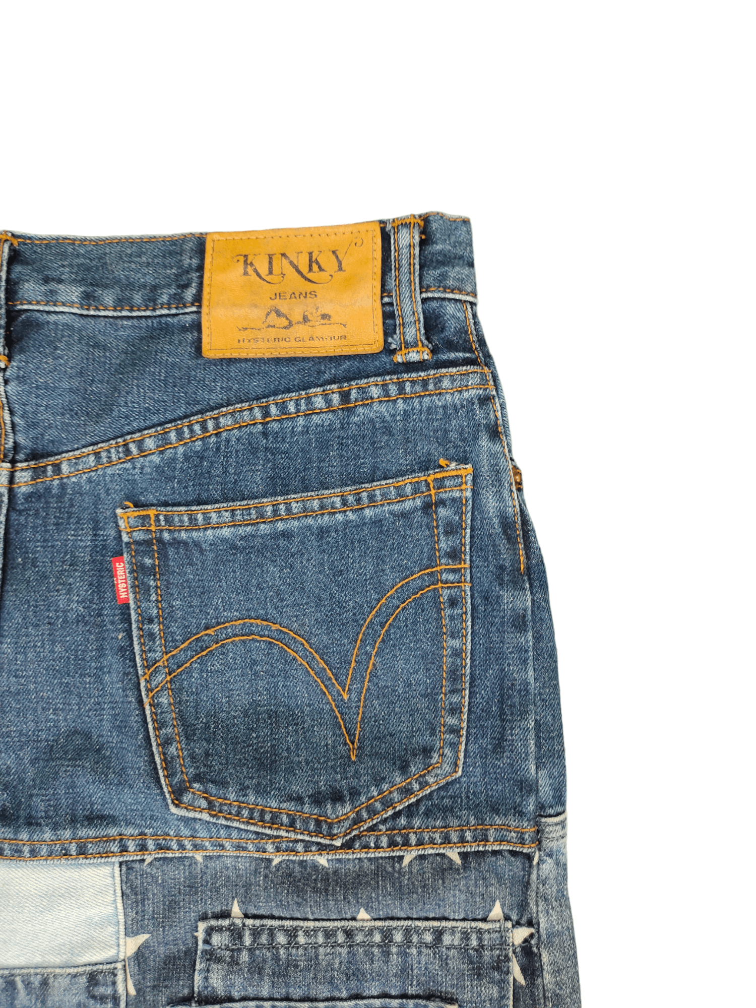 Hysteric Glamour Vintage 90s Hysteric Glamour Patchwork Denim Skirt Size 30" / US 8 / IT 44 - 11 Thumbnail