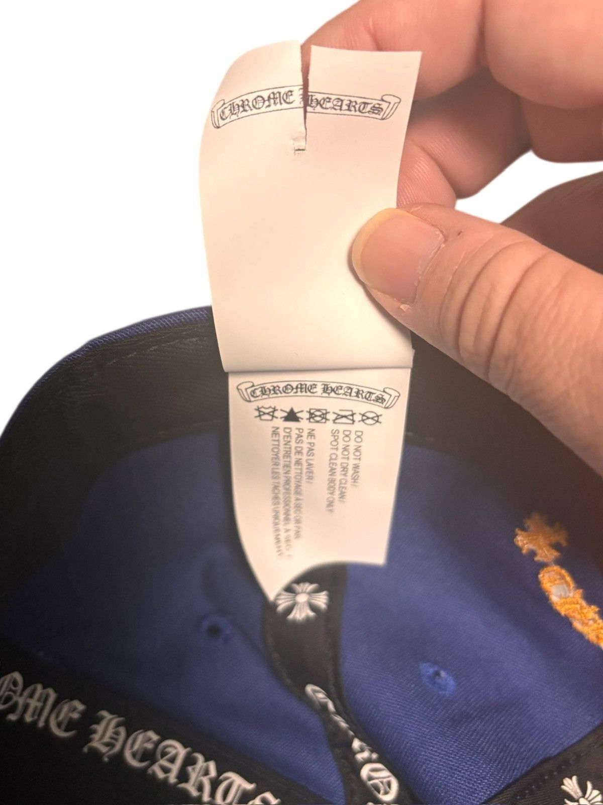 Chrome Hearts Chrome Hearts CH Logo Trucker Blue Orange Baseball Snapback Size ONE SIZE - 10 Thumbnail
