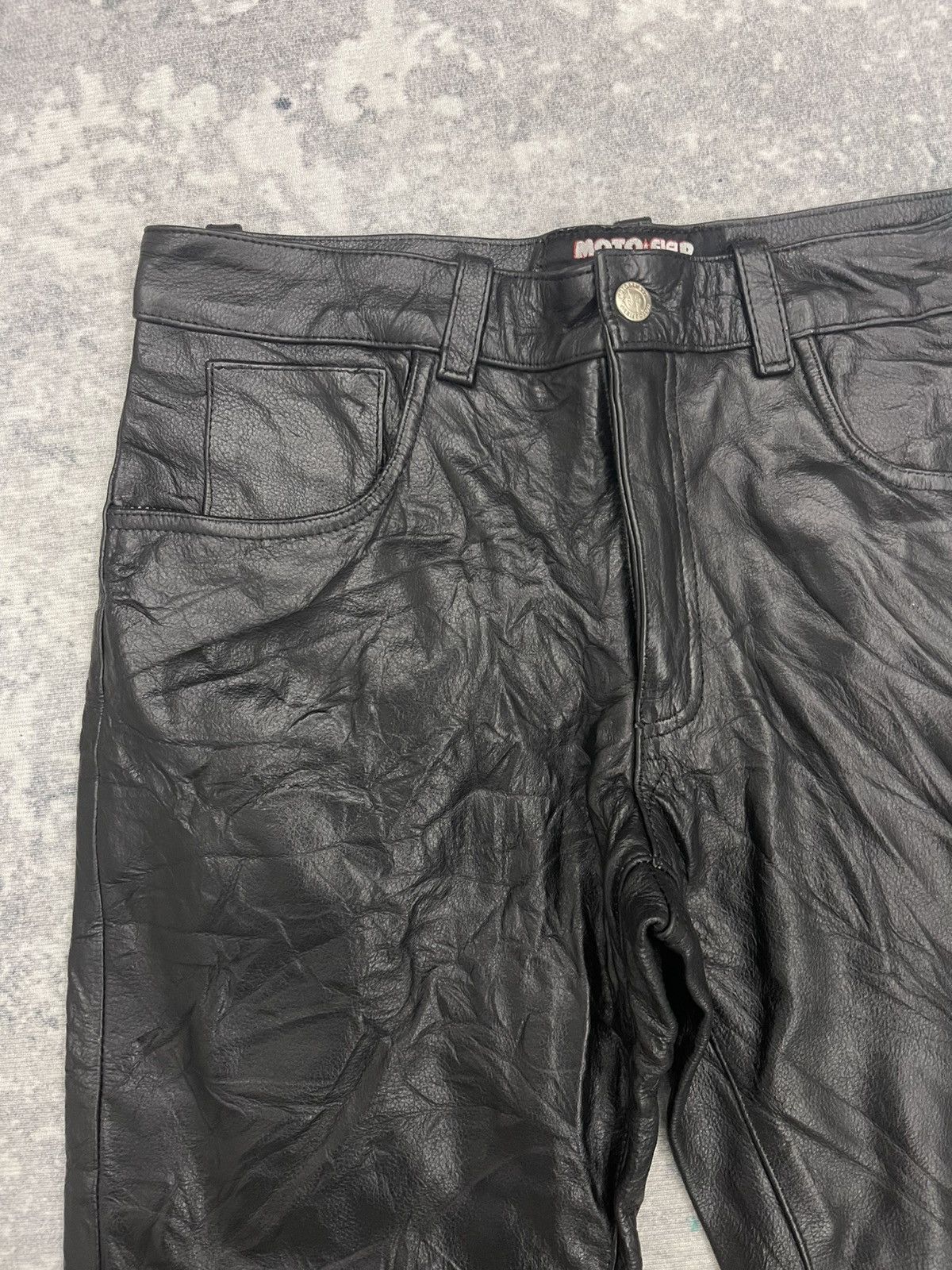 Genuine Leather Moto Field Cow Leather Pants Size US 30 / EU 46 - 2 Thumbnail