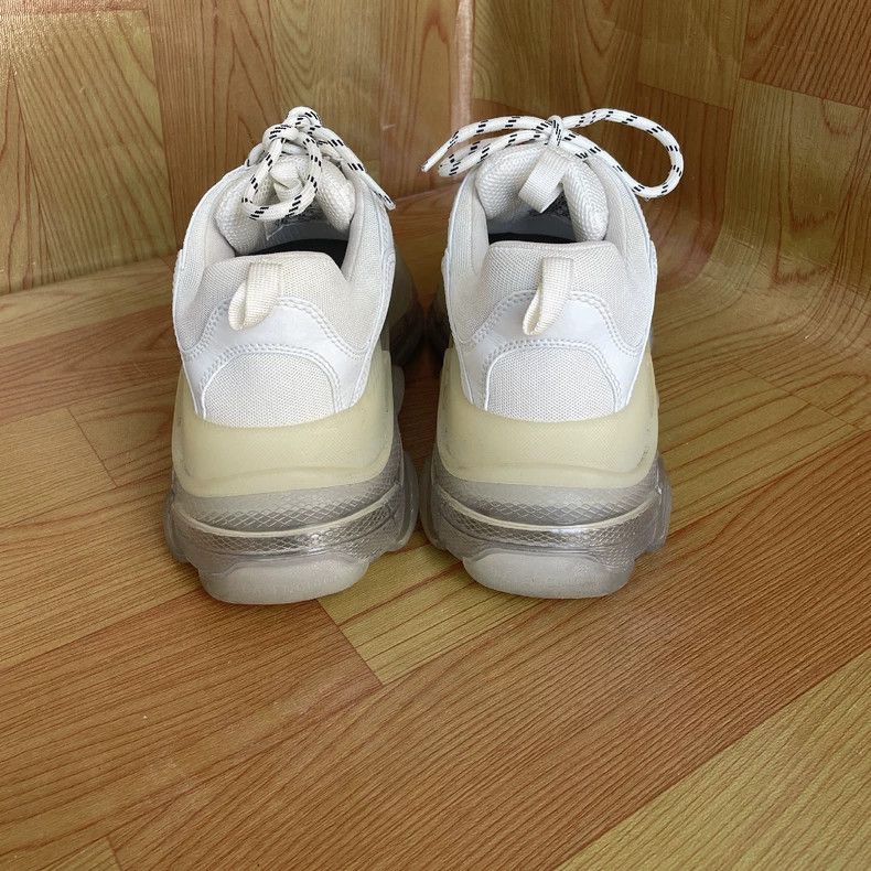 Balenciaga Balenciaga Triple S White Crystal-soled Dad Shoes 2502-Next Size US 7 / EU 40 - 4 Thumbnail