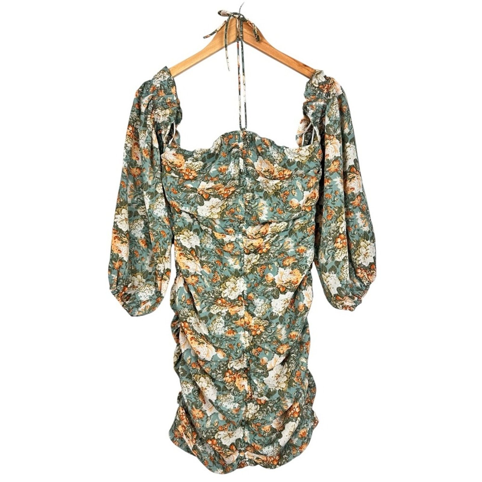 Other Hello Molly Basque Country Long Sleeve Ruched Mini Dress M Size M / US 6-8 / IT 42-44 - 3 Thumbnail