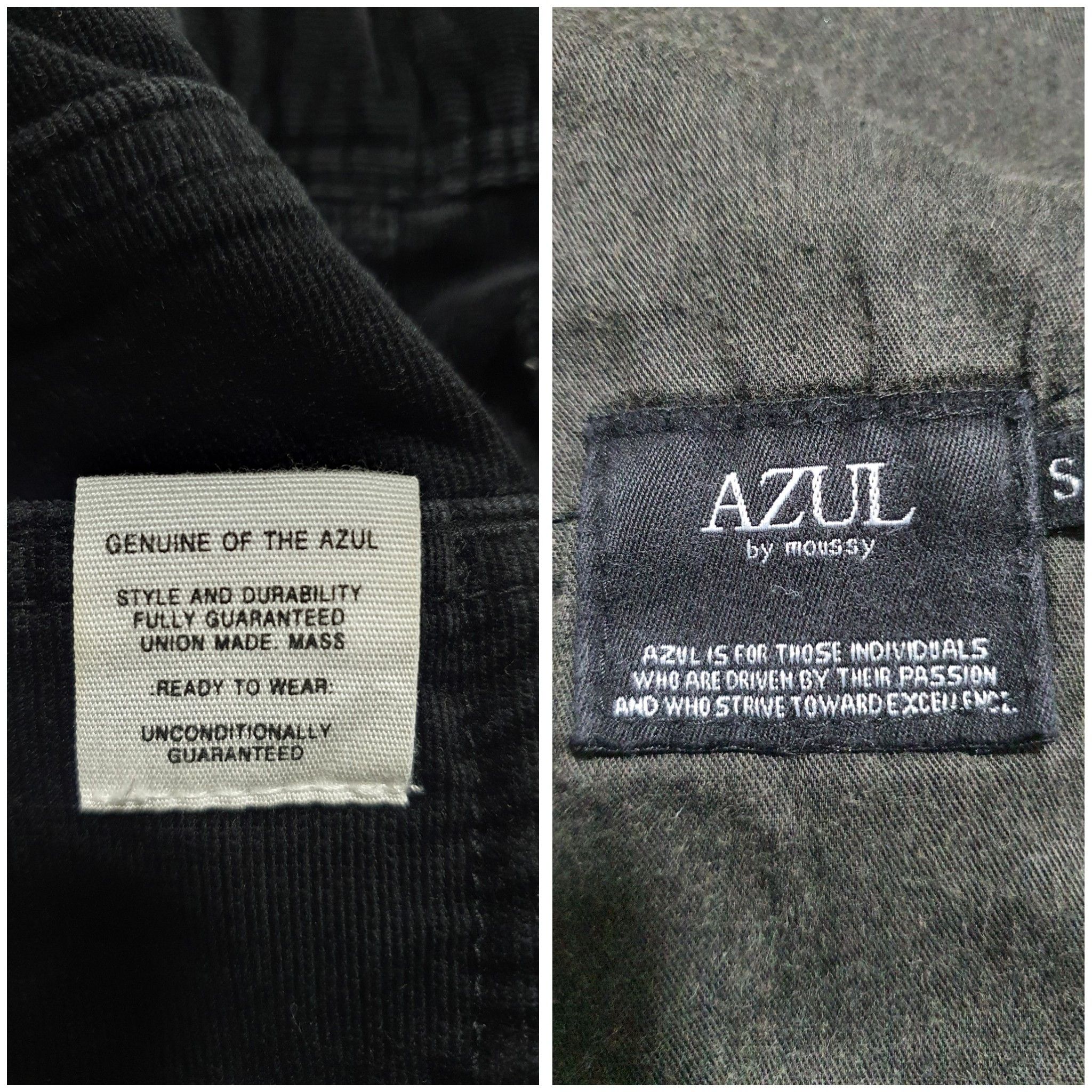Japanese Brand × MOUSSY AZUL BY MOUSSY 28”-33”/36” BLACK CORDUROY ANKLE PANTS Size US 32 / EU 48 - 4 Thumbnail