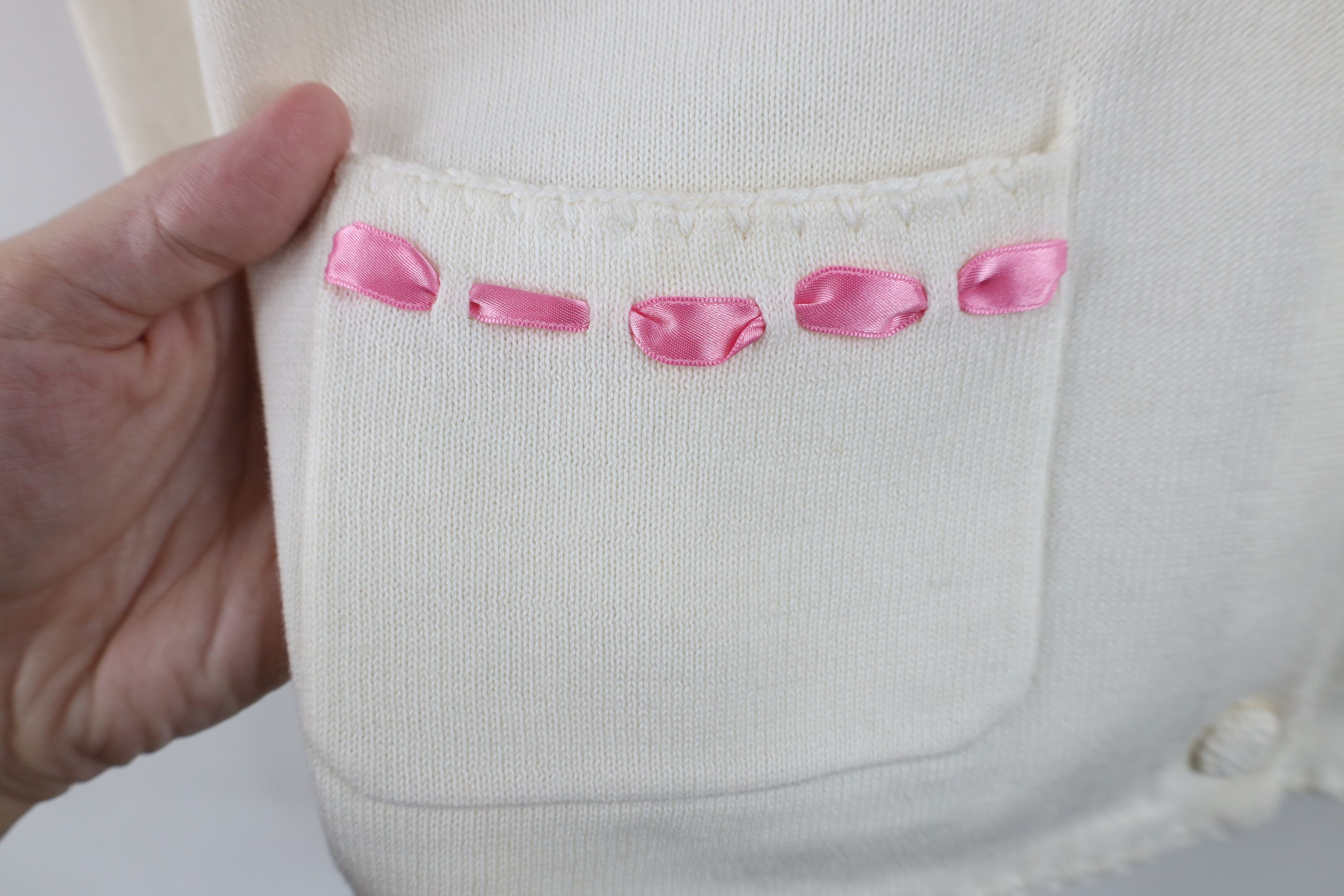 Vintage Vintage Y2K 2003 Michael Simon Cancer Knit Cardigan Sweater Size M / US 6-8 / IT 42-44 - 5 Thumbnail