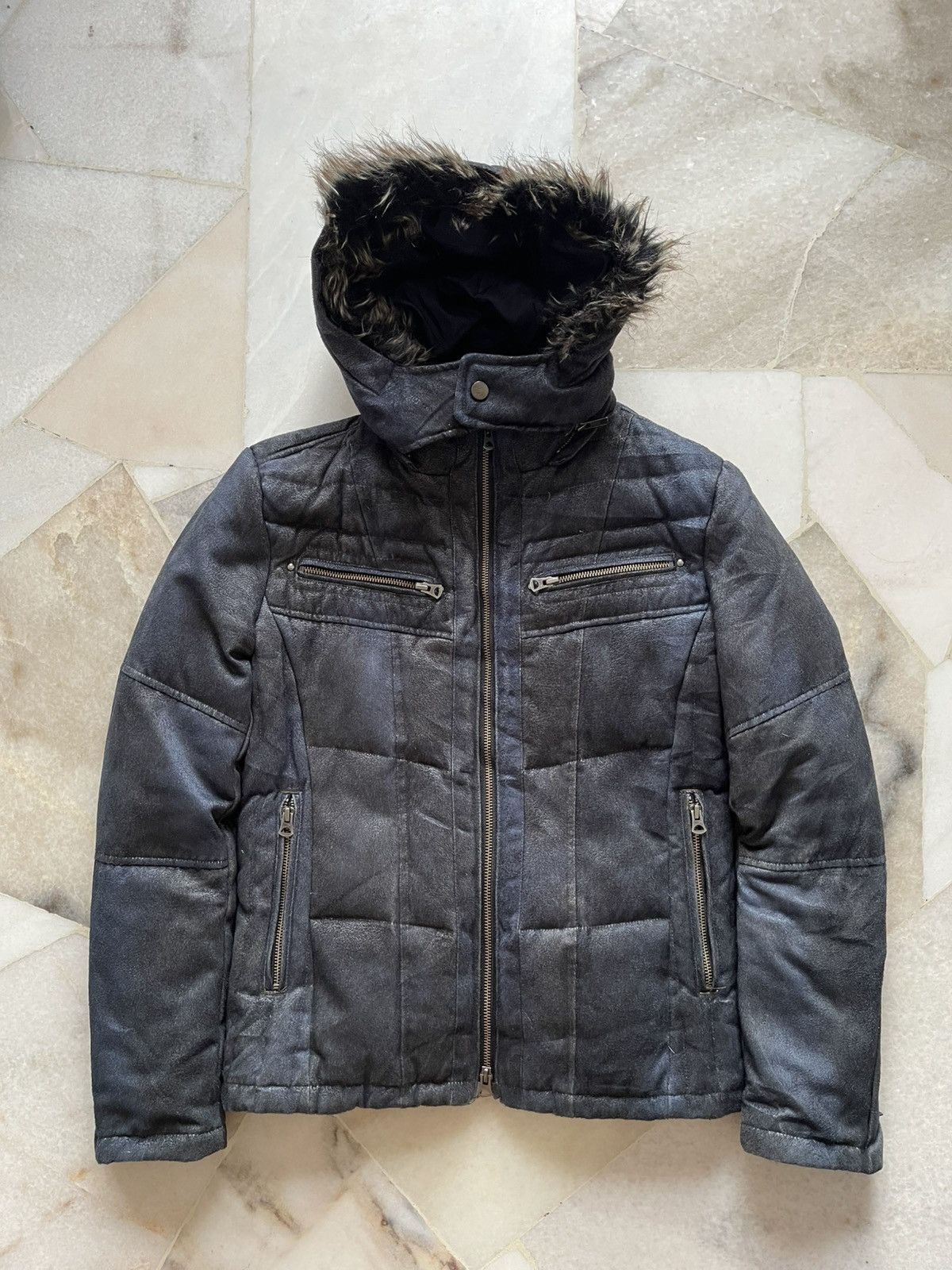 2000s Tornado Mart Fur Puffer Jacket