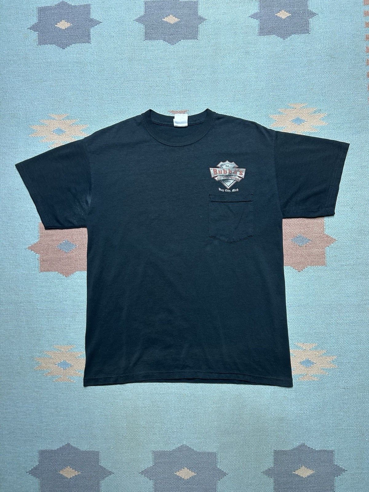 Vintage t shirt bubba’s tri city cycles motorcycle Harley Michigan L Size US L / EU 52-54 / 3 - 3 Thumbnail