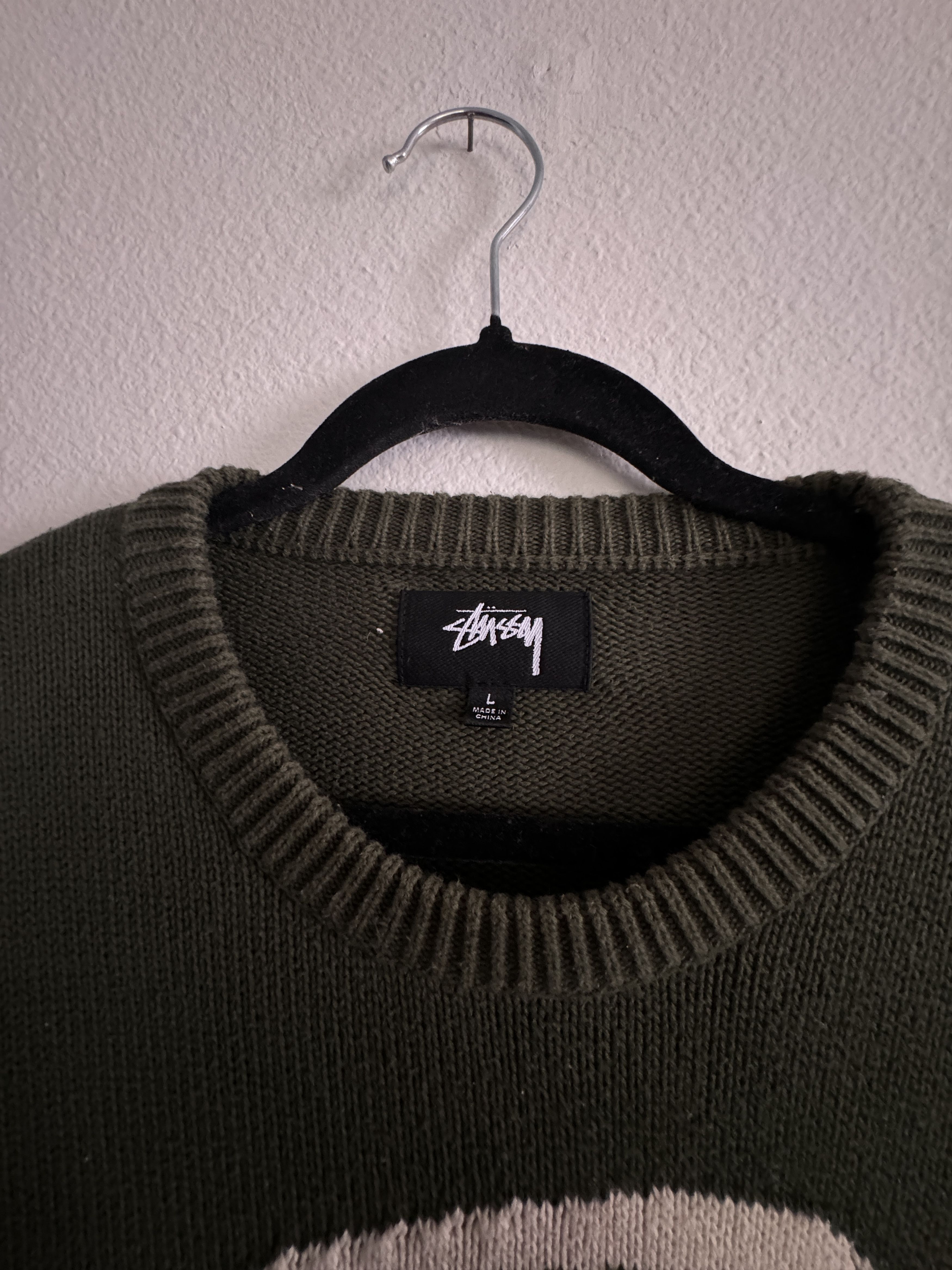 Stussy Curly S Sweater Size US L / EU 52-54 / 3 - 3 Thumbnail
