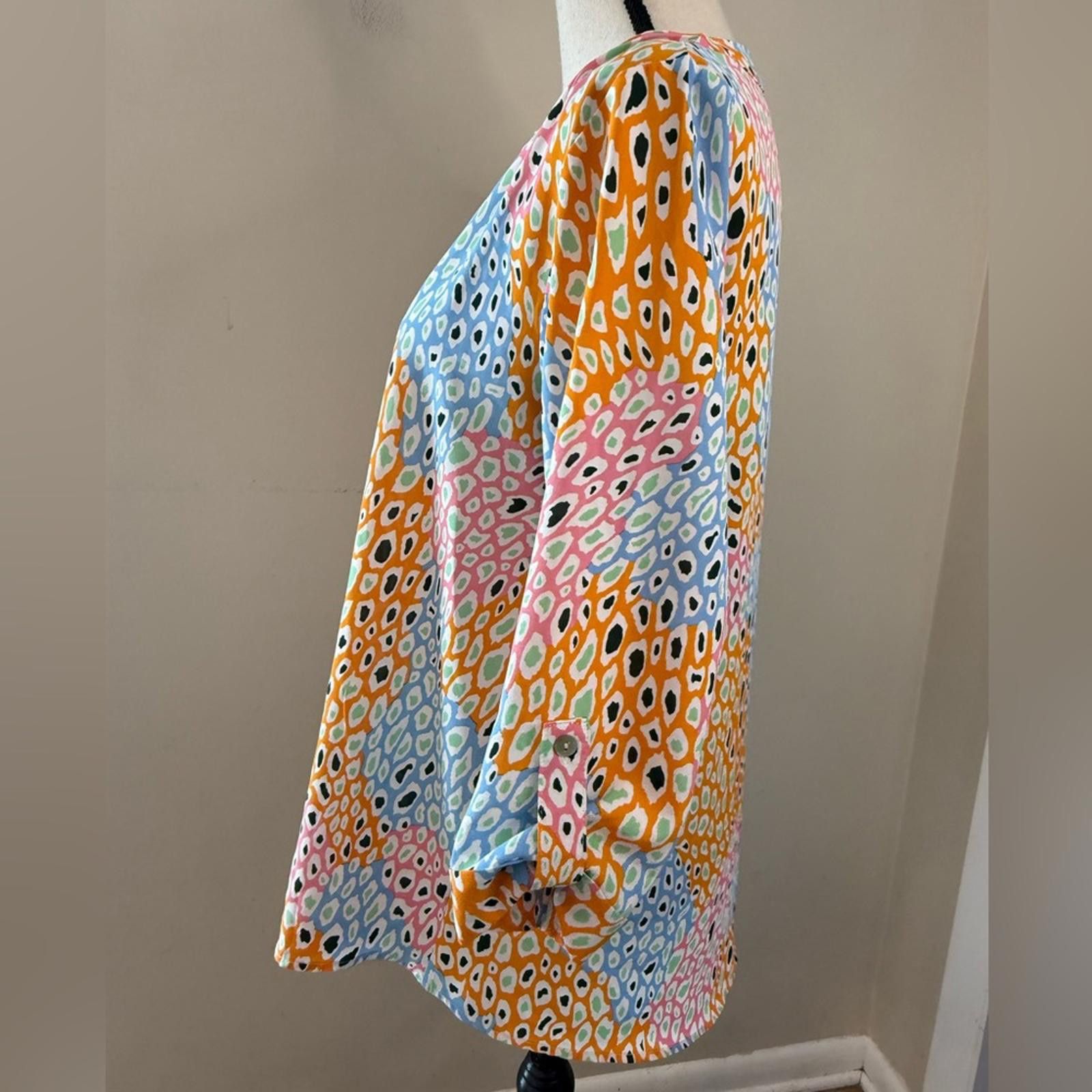 Other Jodifil colorful abstract leopard print polka dot top SZ SM Size S / US 4 / IT 40 - 3 Thumbnail