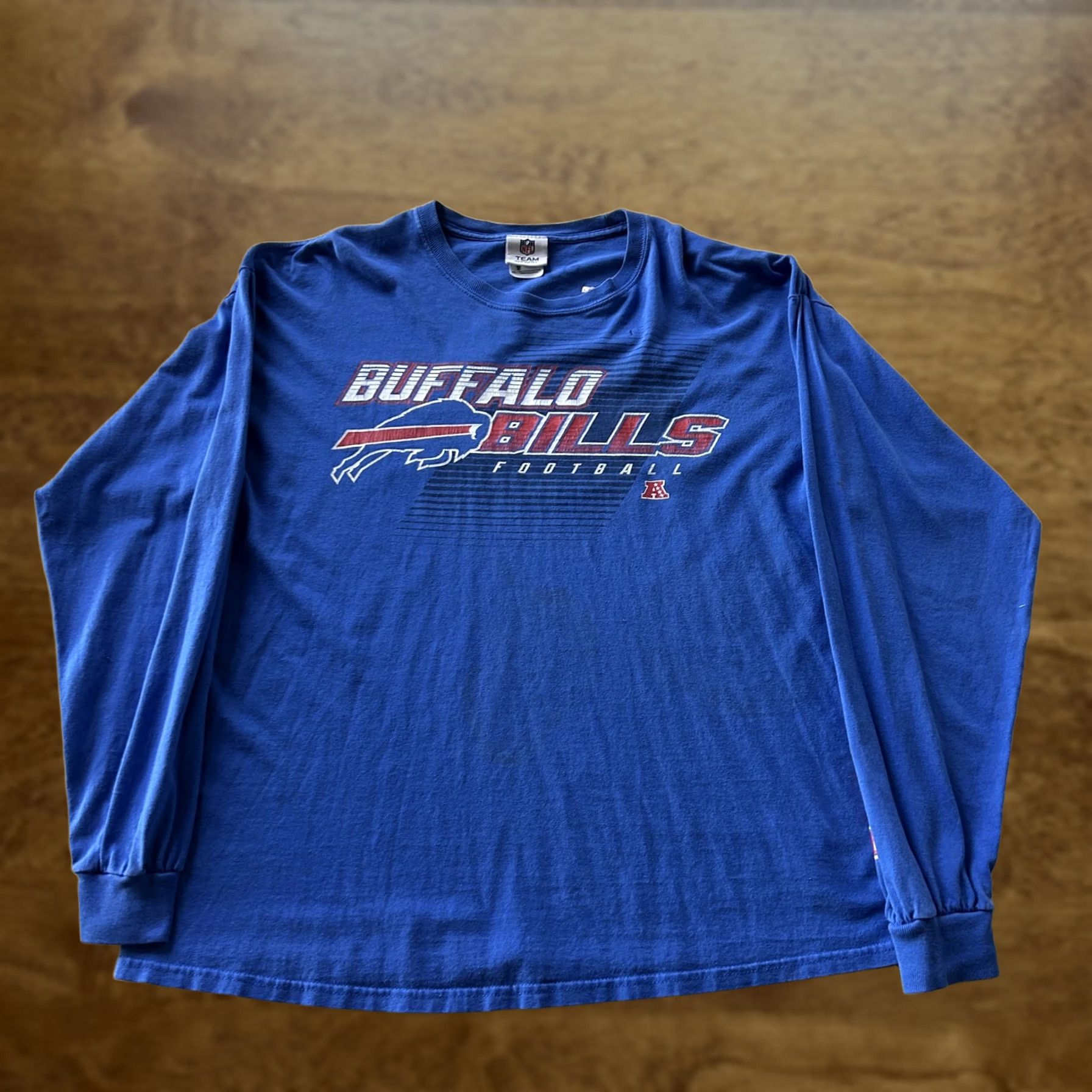 NFL VINTAGE Buffalo Bills Shirt Mens XL Blue NFL Football Long Sleeve Team Apparel Size US XL / EU 56 / 4 - 1 Thumbnail