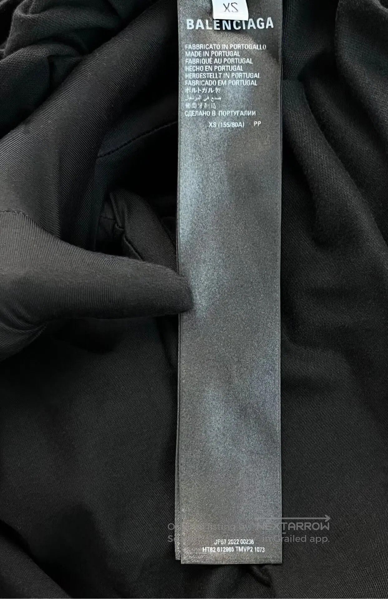 Balenciaga Balenciaga Black Crystal Double-B Buckle Short Sleeve T-Sh Size US XS / EU 42 / 0 - 3 Thumbnail