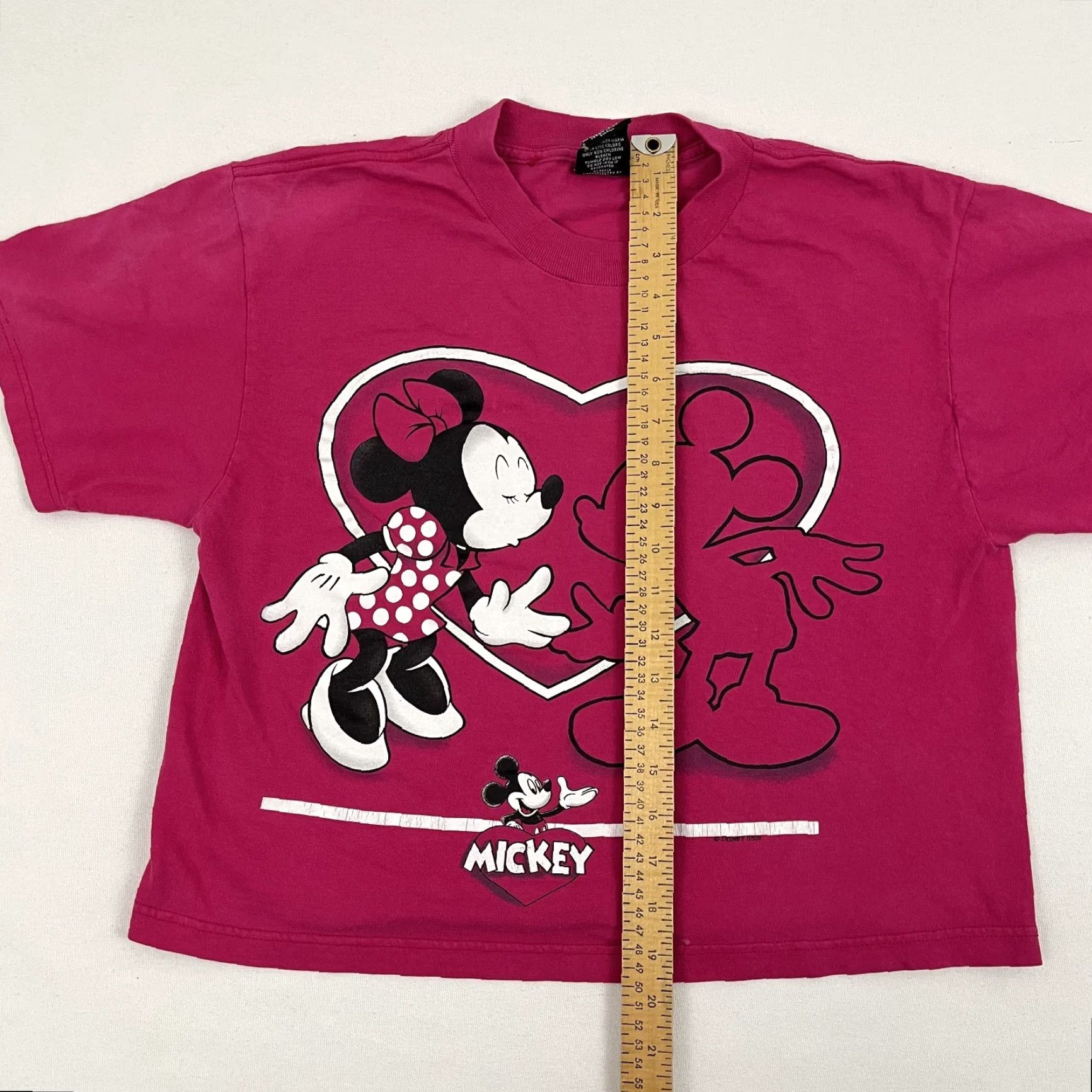 Mickey Unlimited VTG Disney Shirt Womens S Crop Mickey Mouse Minnie Mouse Heart Graphic T Size S / US 4 / IT 40 - 5 Thumbnail