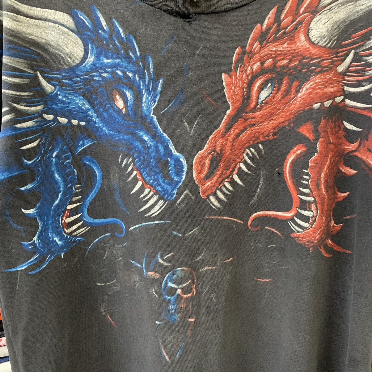 Vintage VINTAGE FIGHTING DRAGON DISTRESS TEE Size US M / EU 48-50 / 2 - 5 Thumbnail