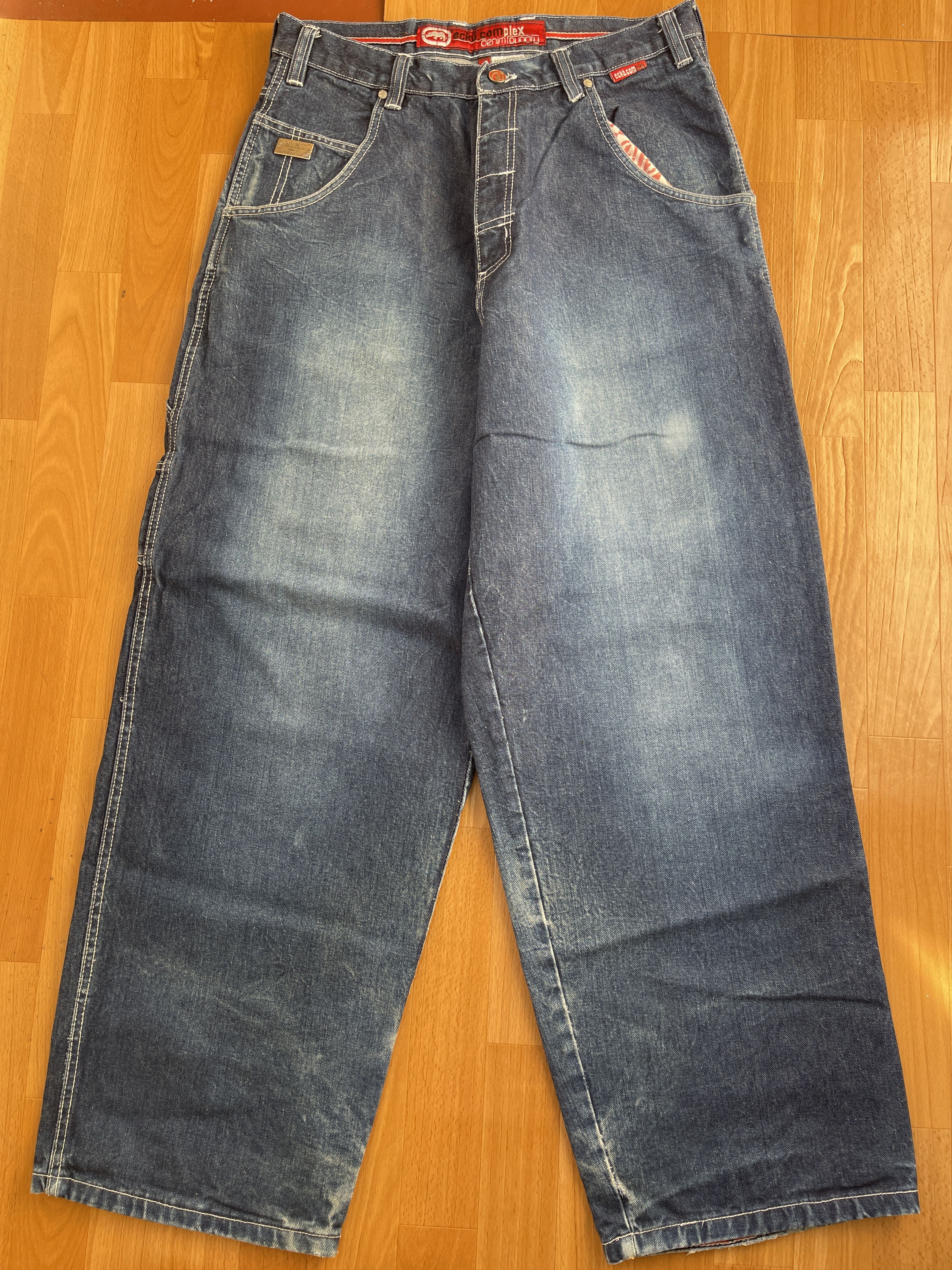 Ecko Unltd. Ecko Unltd jeans, baggy, vintage 90s hip hop skater Y2K W 34 Size US 34 / EU 50 - 8 Thumbnail