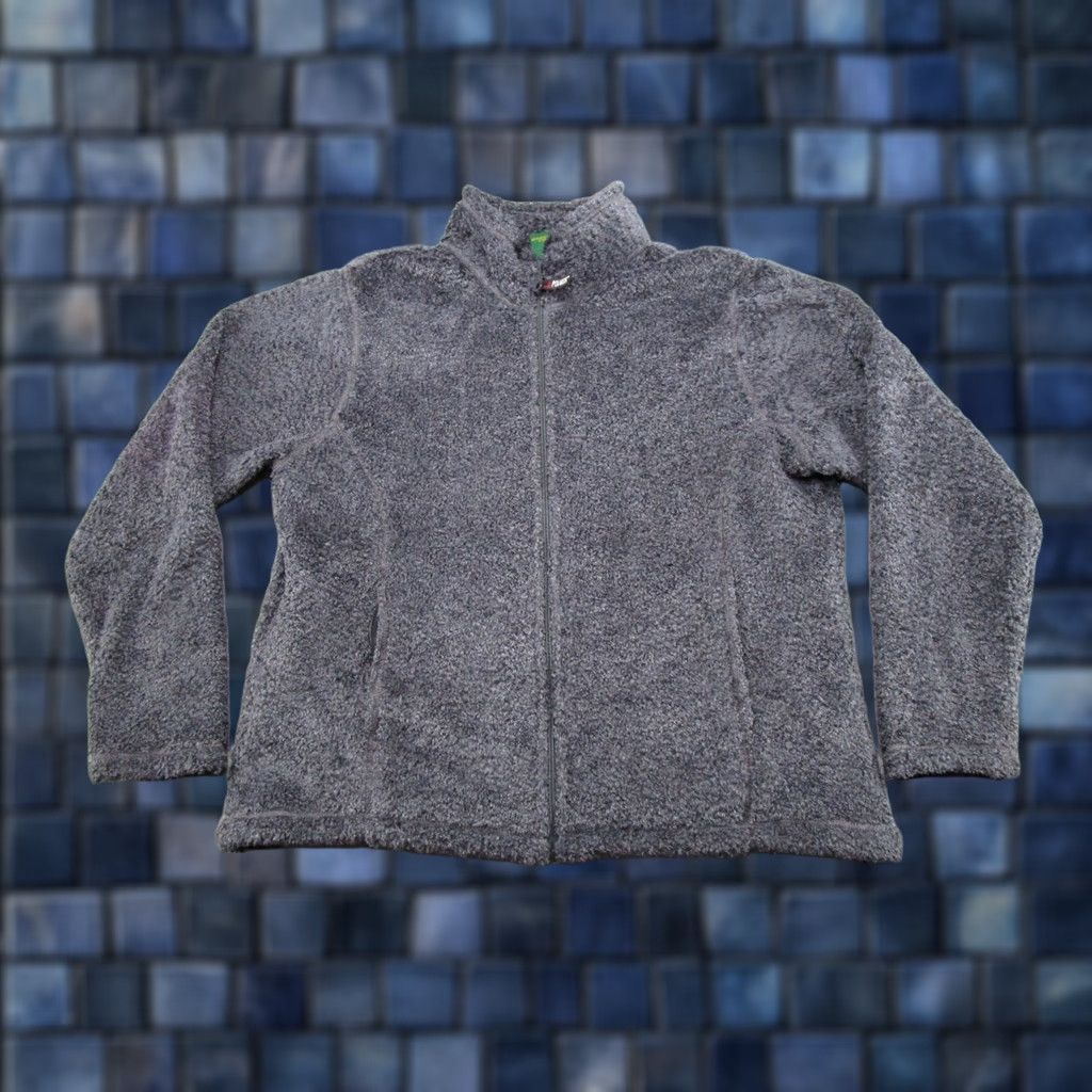Vintage Cabelas Sweatshirt Womens 2XL Gray Full Zip Fleece Mock Neck PolarTec Vintage Y2K (Regular) Mens Womens Girls Boys Size XXL / US 16-18 / IT 52-54 - 1 Thumbnail