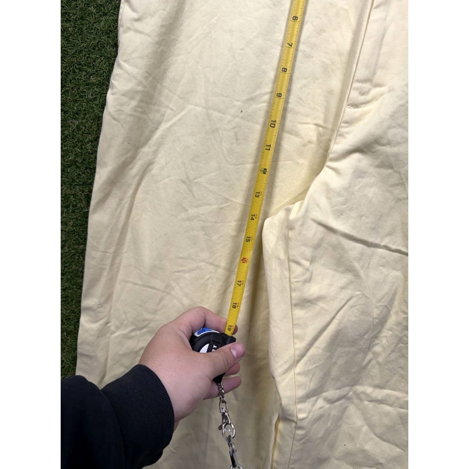 Chaps Chaps Chino Pants Mens 38x32 Yellow Classic Straight Flat Front NWT Dress casual Pocket 5-Pocket Logo Button Zip Regular 38in Inseam Mens Pants Size US 38 / EU 54 - 5 Thumbnail