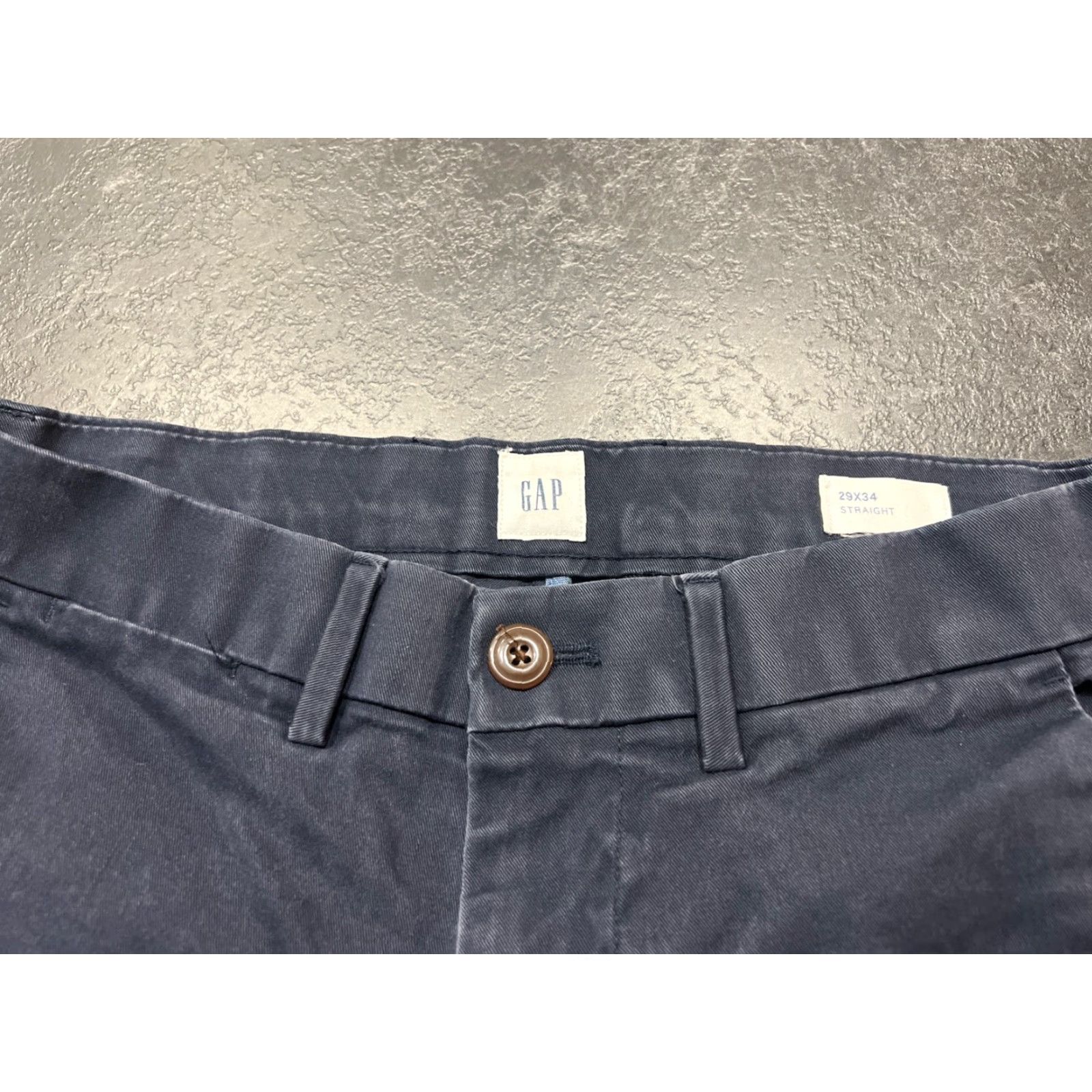 Gap Gap Chinos Pants Men's 29 x 34 Slim Fit Tapered Blue Canvas Casual Workwear Size US 29 - 3 Thumbnail