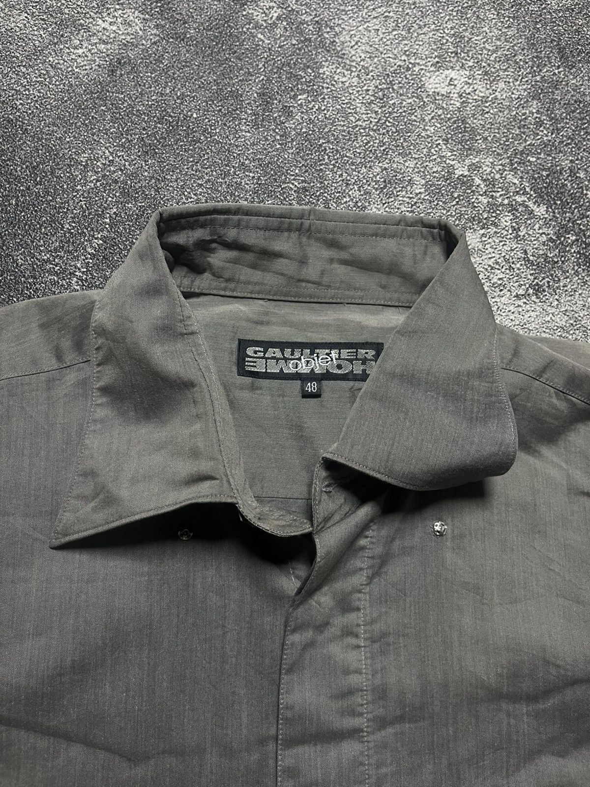 Jean Paul Gaultier Jean paul gaultier object hidden button shirt Size US M / EU 48-50 / 2 - 10 Thumbnail
