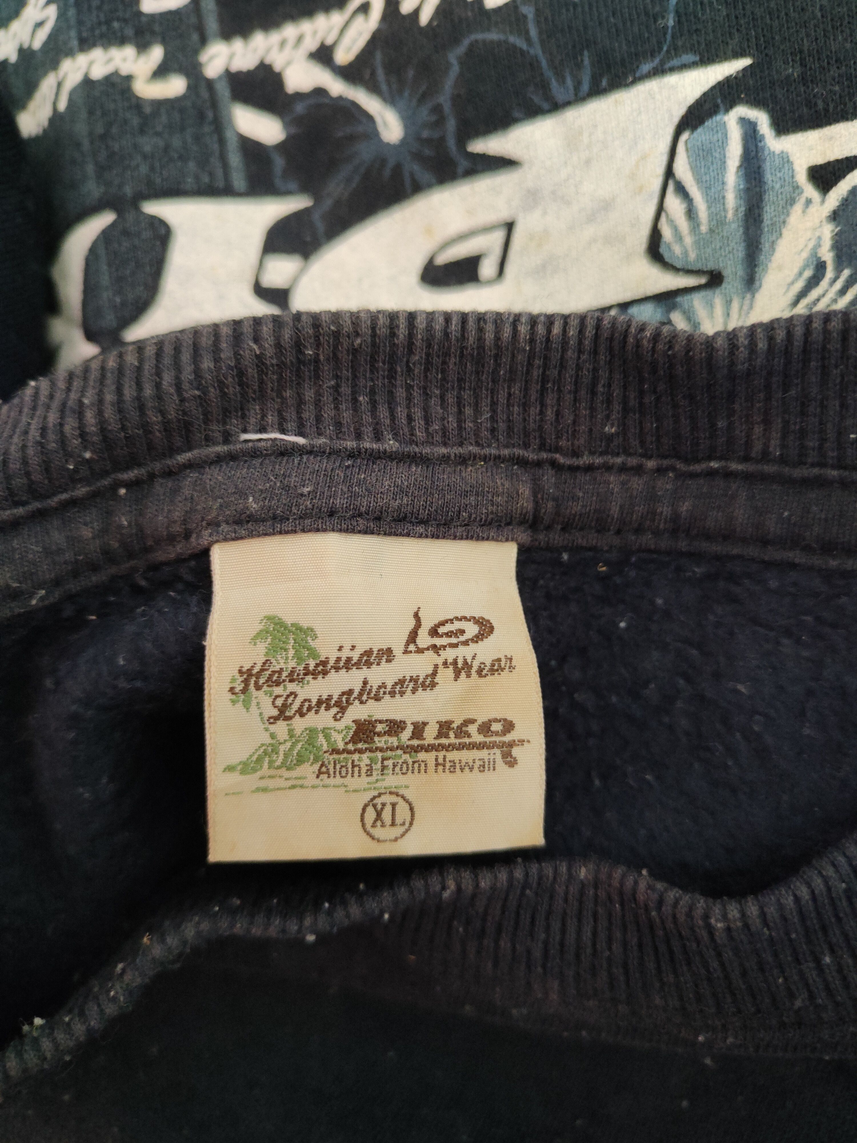 Japanese Brand × Vintage Piko surf vintage Dark Blue Sweatshirts #S1555 Size US L / EU 52-54 / 3 - 13 Thumbnail
