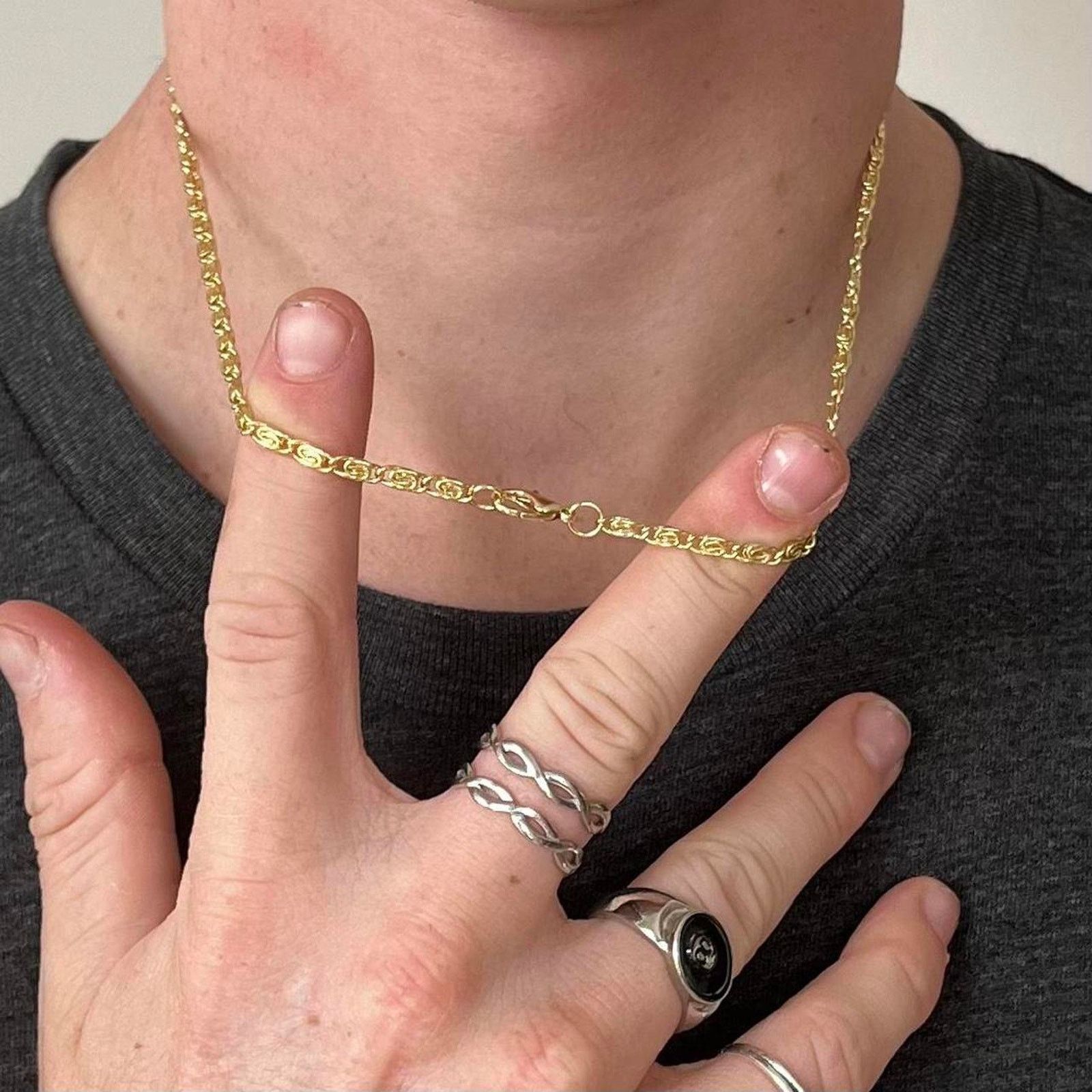 Vintage y2k 2000s gold Jesus necklace unique golden pendant Size ONE SIZE - 7 Thumbnail