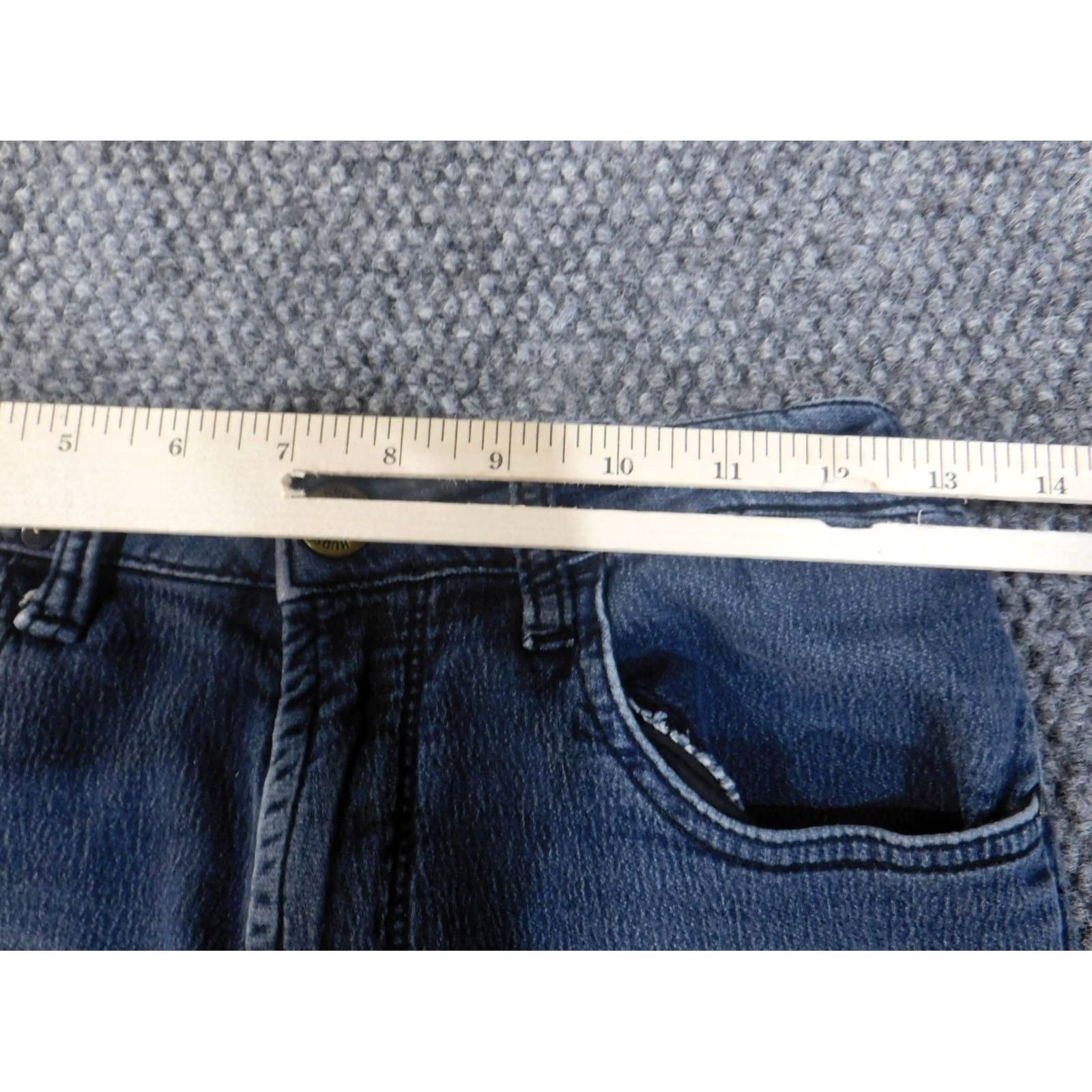 American Eagle Outfitters hudson jeans girls 16 straight stretch waist blue denim casual Size 27" / US 4 / IT 40 - 4 Thumbnail