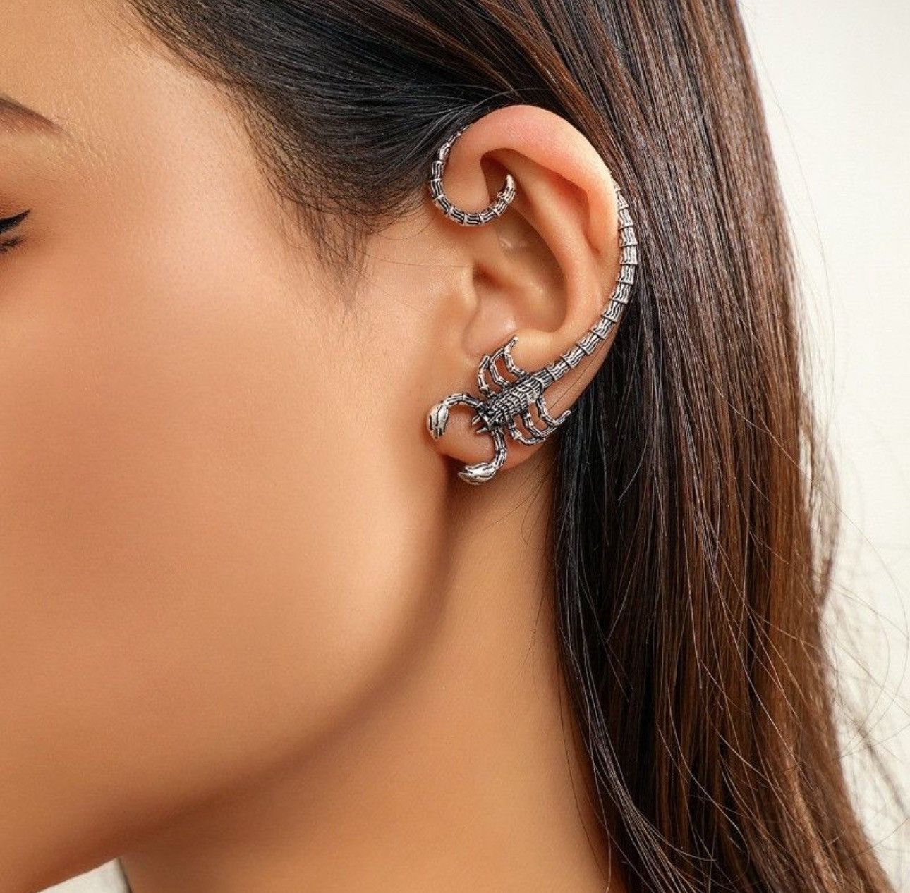 Jewelry Retro Punk Dark Avant Garde Animal Venom Scorpion Ear Size ONE SIZE - 2 Thumbnail