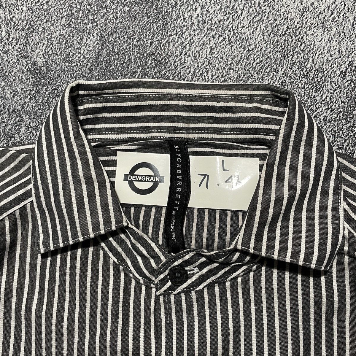 Neil Barrett × Samsonite Vintage Neil Barrett Black Barret Shirts Size US L / EU 52-54 / 3 - 4 Thumbnail