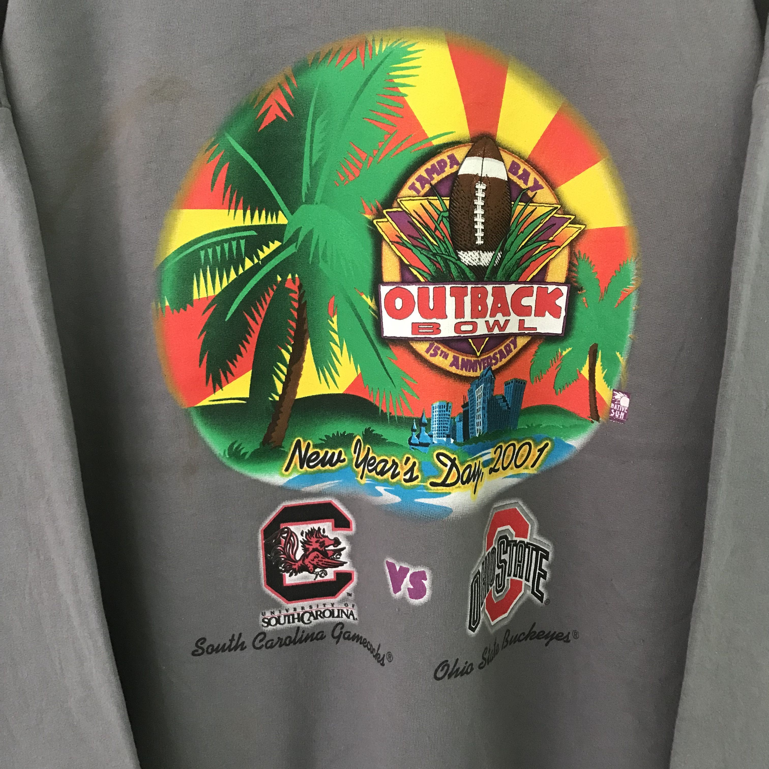 NCAA Vintage Y2K Outback Bowl Ncaa Sweatshirt - 306 Size US XXL / EU 58 / 5 - 6 Thumbnail