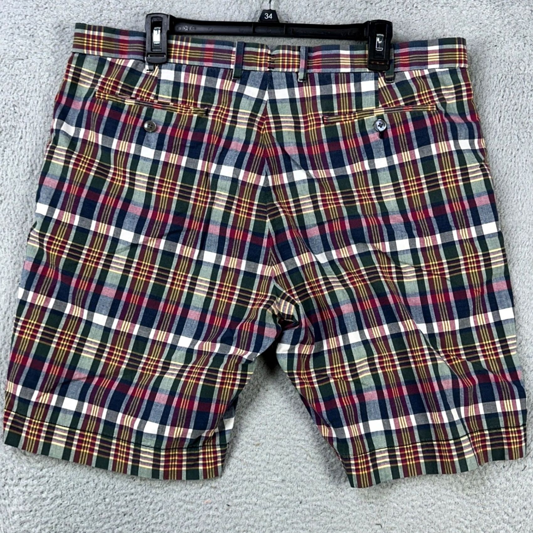 Polo Ralph Lauren Polo Ralph Lauren Mens Khakis Shorts 38 Multi India Madras Plaid 100% Cotton Short Casual Pockets Logo Outdoor Regular Mens Size US M / EU 48-50 / 2 - 2 Thumbnail