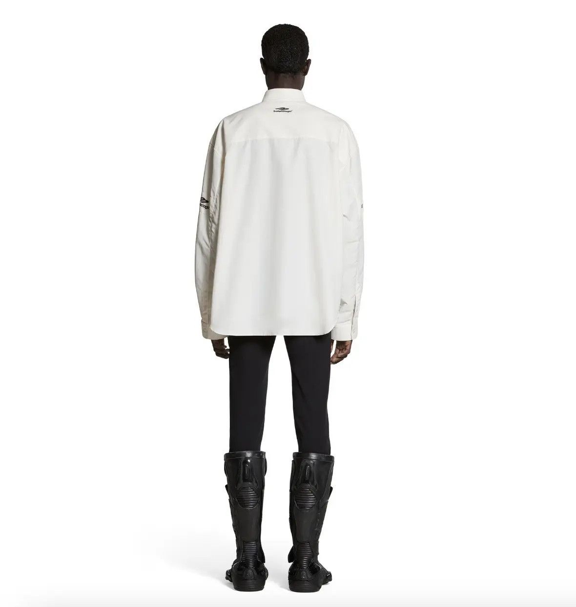 Balenciaga o1w1db11224 3B Sports Icon Tracksuit Shirt Oversized White Size US XL / EU 56 / 4 - 5 Thumbnail
