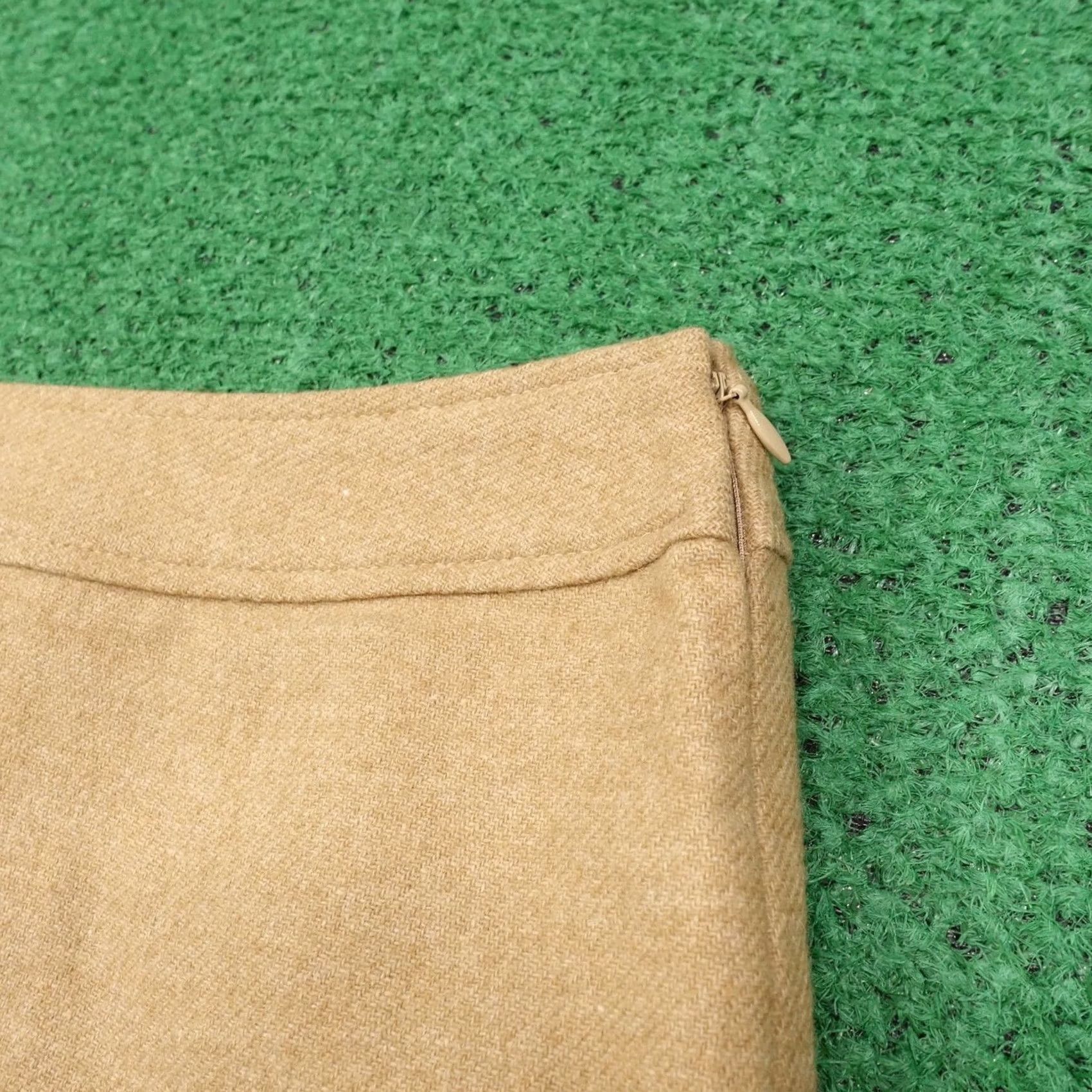 Gap Gap Skirt Womens 6 Beige Tweed Short Flare Lined Zip Workwear Business Size 28" / US 6 / IT 42 - 3 Thumbnail
