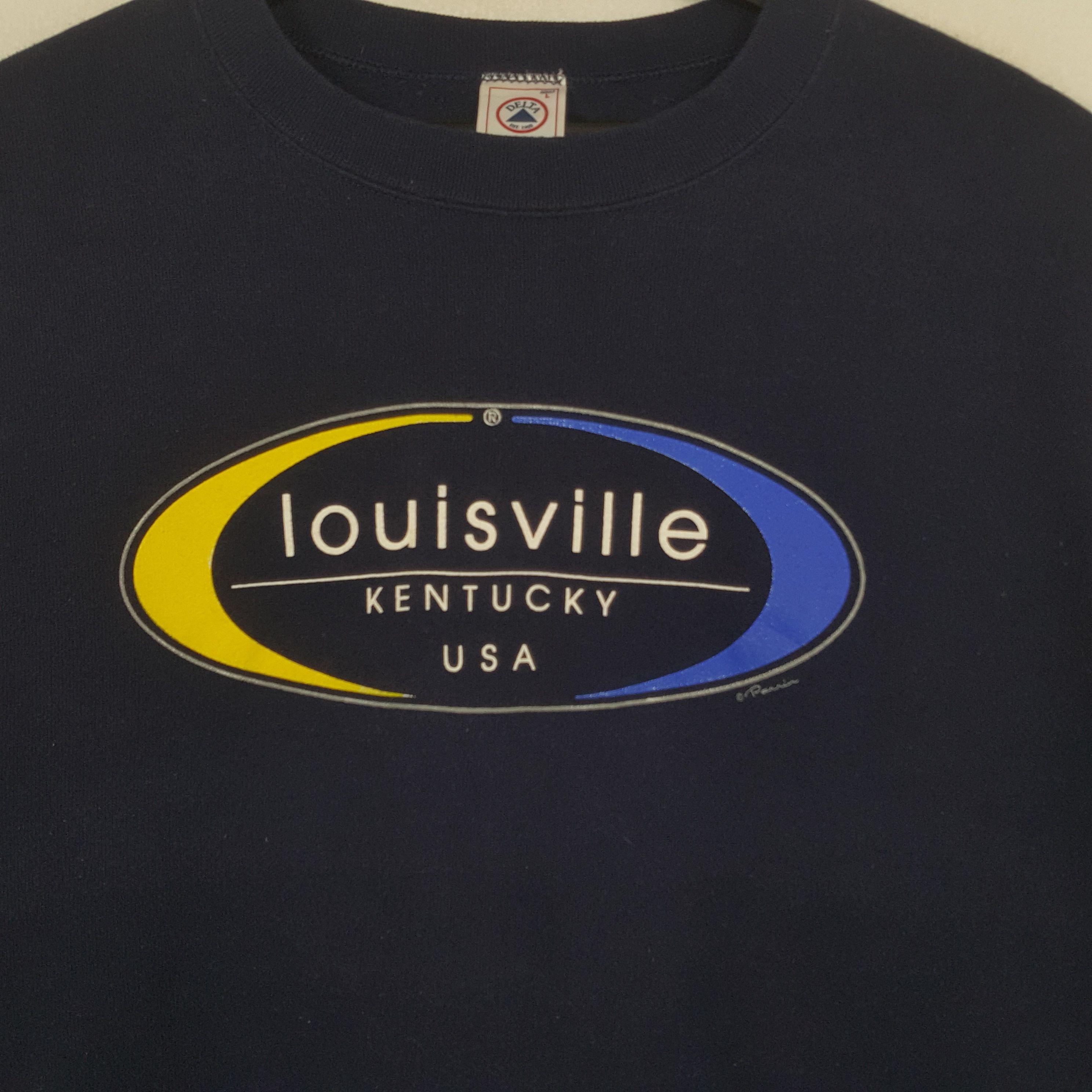 Vintage LOUISVILLE Kentucky USA Vintage Sweatshirt C286N5 Size US L / EU 52-54 / 3 - 2 Thumbnail
