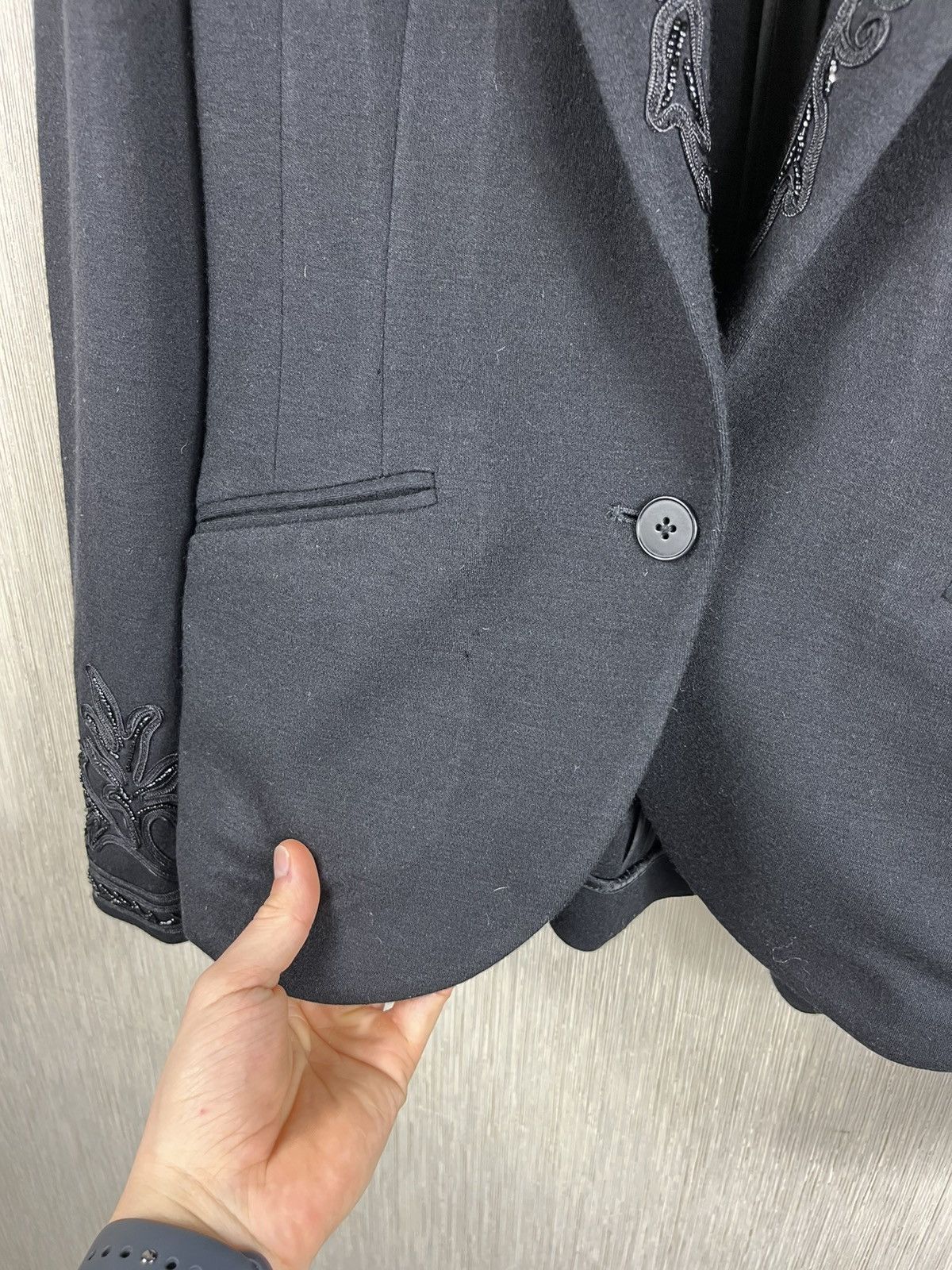 Polo Ralph Lauren × Ralph Lauren Polo Ralph Lauren wool beaded blazer jacket decorated collar Size S / US 4 / IT 40 - 16 Thumbnail