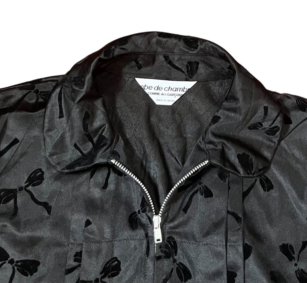 Comme des Garcons Robe de chambre cdg AD2002 sheer black track jacket Size S / US 4 / IT 40 - 4 Thumbnail