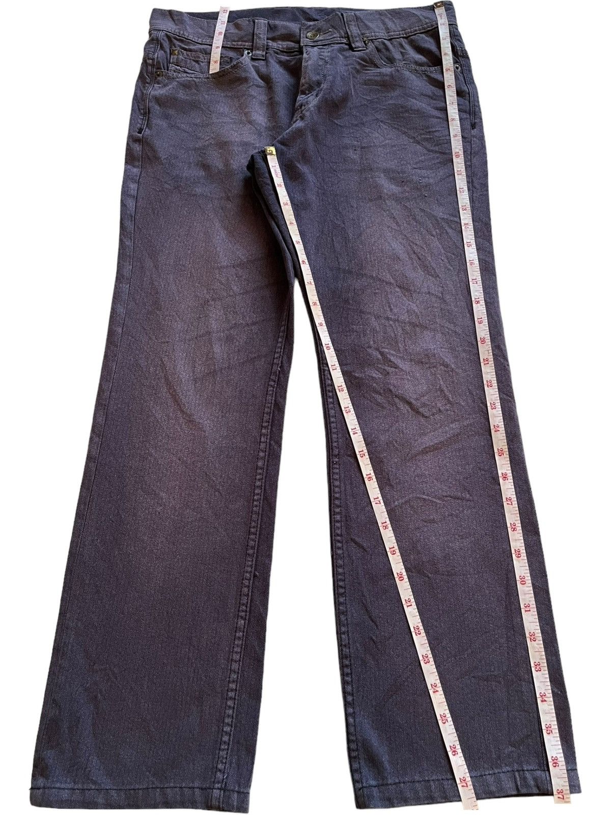 Japanese Brand × semanticdesign Vintage Japanese Semantic Design Striped Lines Jeans Size US 32 / EU 48 - 13 Thumbnail