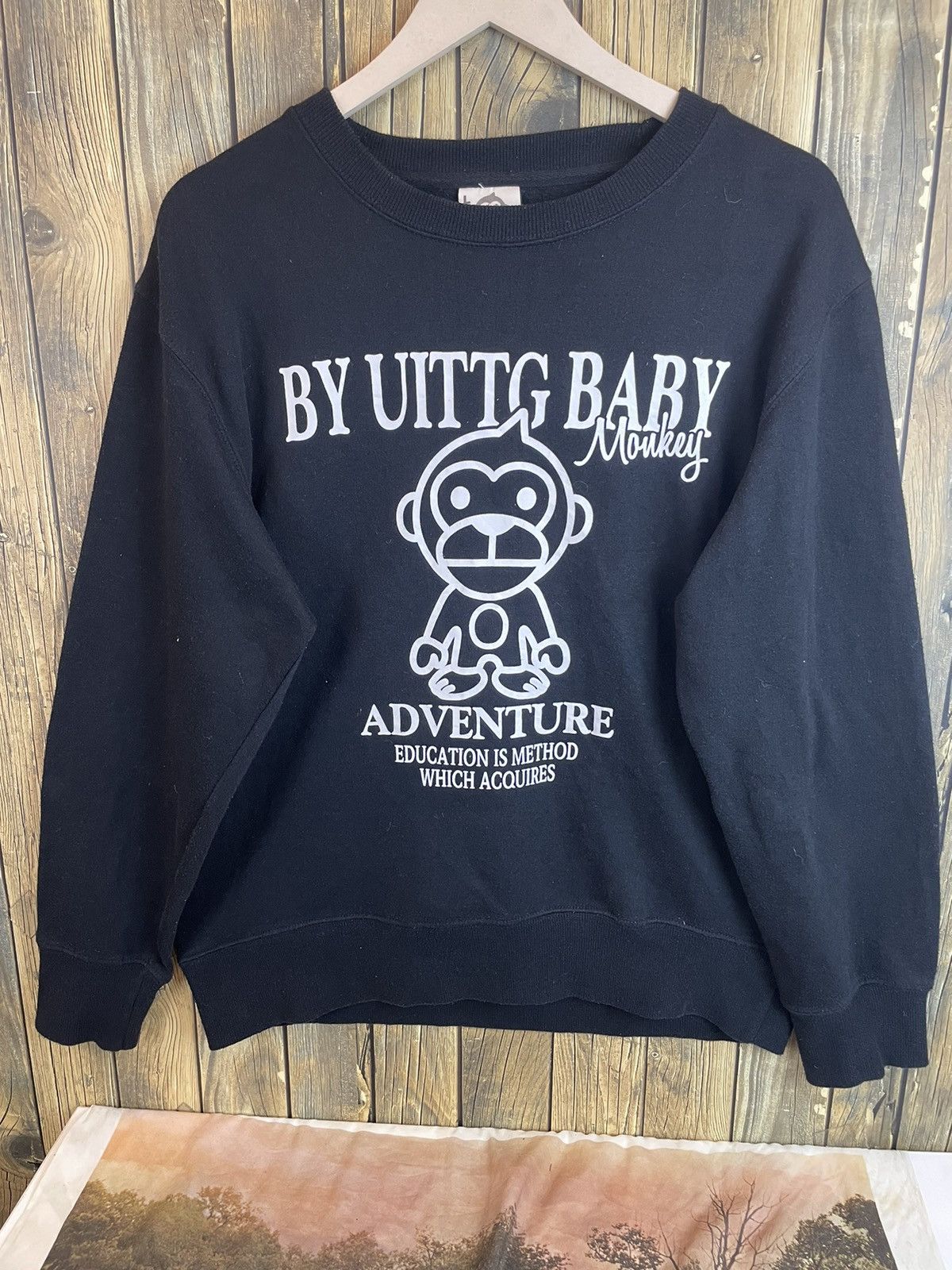 Japanese Brand Vintage UITTG Baby Sweatshirt Trademark Big Logo Size US L / EU 52-54 / 3 - 1 Thumbnail