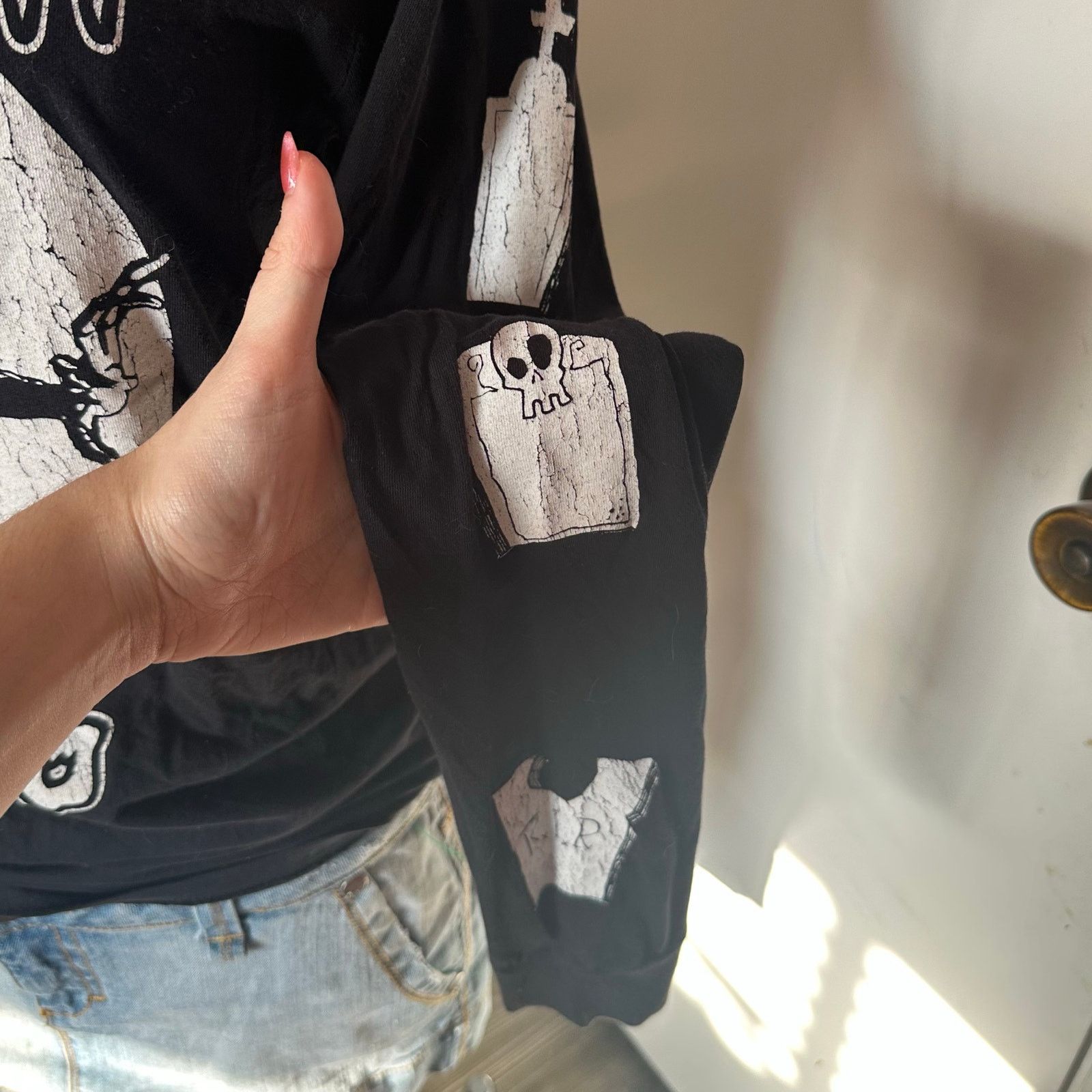 Other nightmare before christmas black white graphic long sleeve Size S / US 4 / IT 40 - 2 Thumbnail