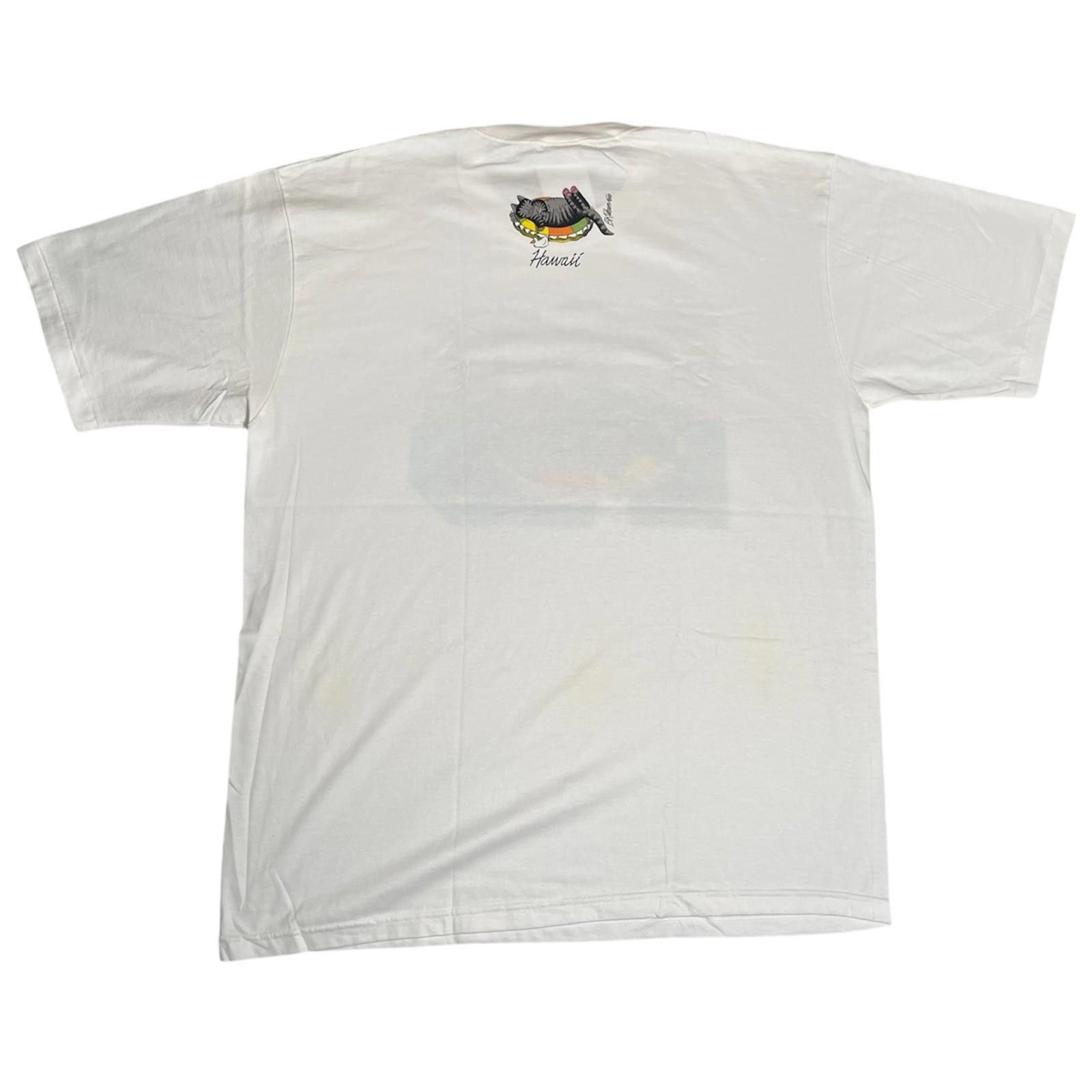 Vintage 90s NWT B. Kliban Cat Crazy Shirts Swimming Pool T-Shirt XL Size US XL / EU 56 / 4 - 3 Thumbnail