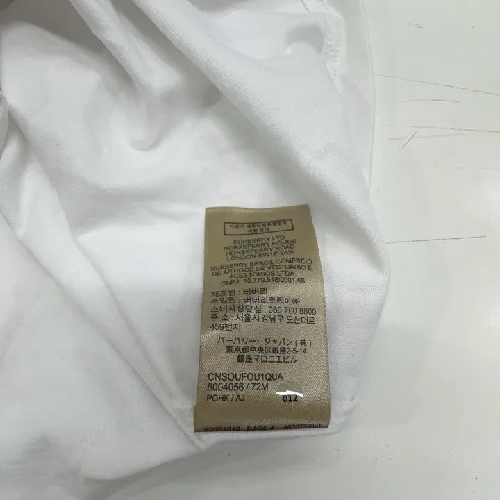 Burberry Burberry Burberry Logo Cotton Short Sleeve T-Shirt-2507 Size US M / EU 48-50 / 2 - 4 Thumbnail