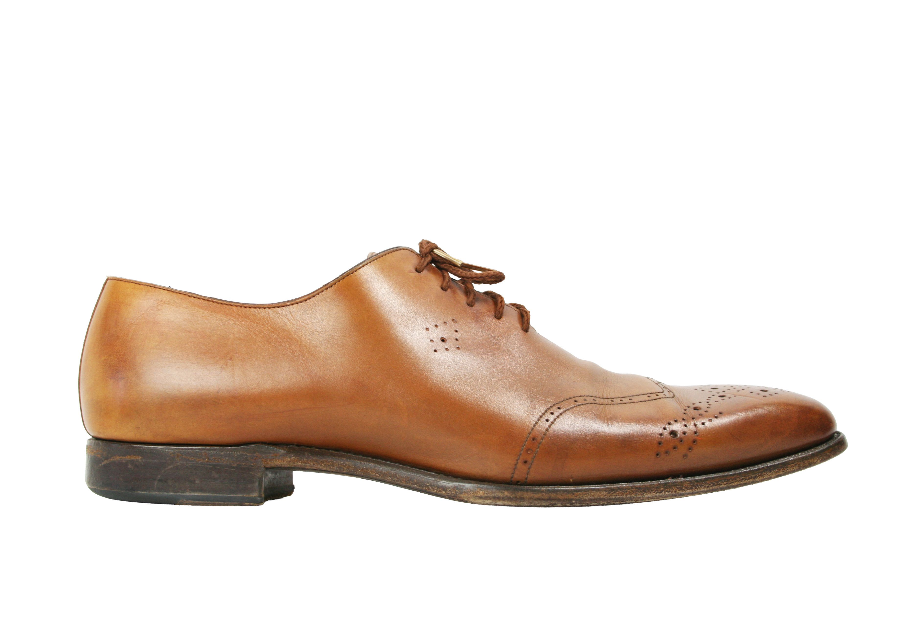 Carlos Santos Santiago Perforated Oxford Shoes Size US 12 / EU 45 - 1 Thumbnail
