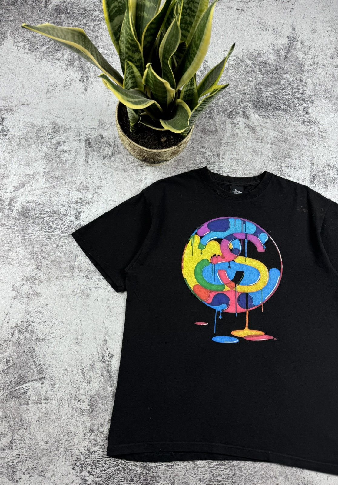 Stussy STUSSY Big SS Paint Mexico USA Rap 90S Hip Hop T Shirt Tee Size US M / EU 48-50 / 2 - 2 Thumbnail