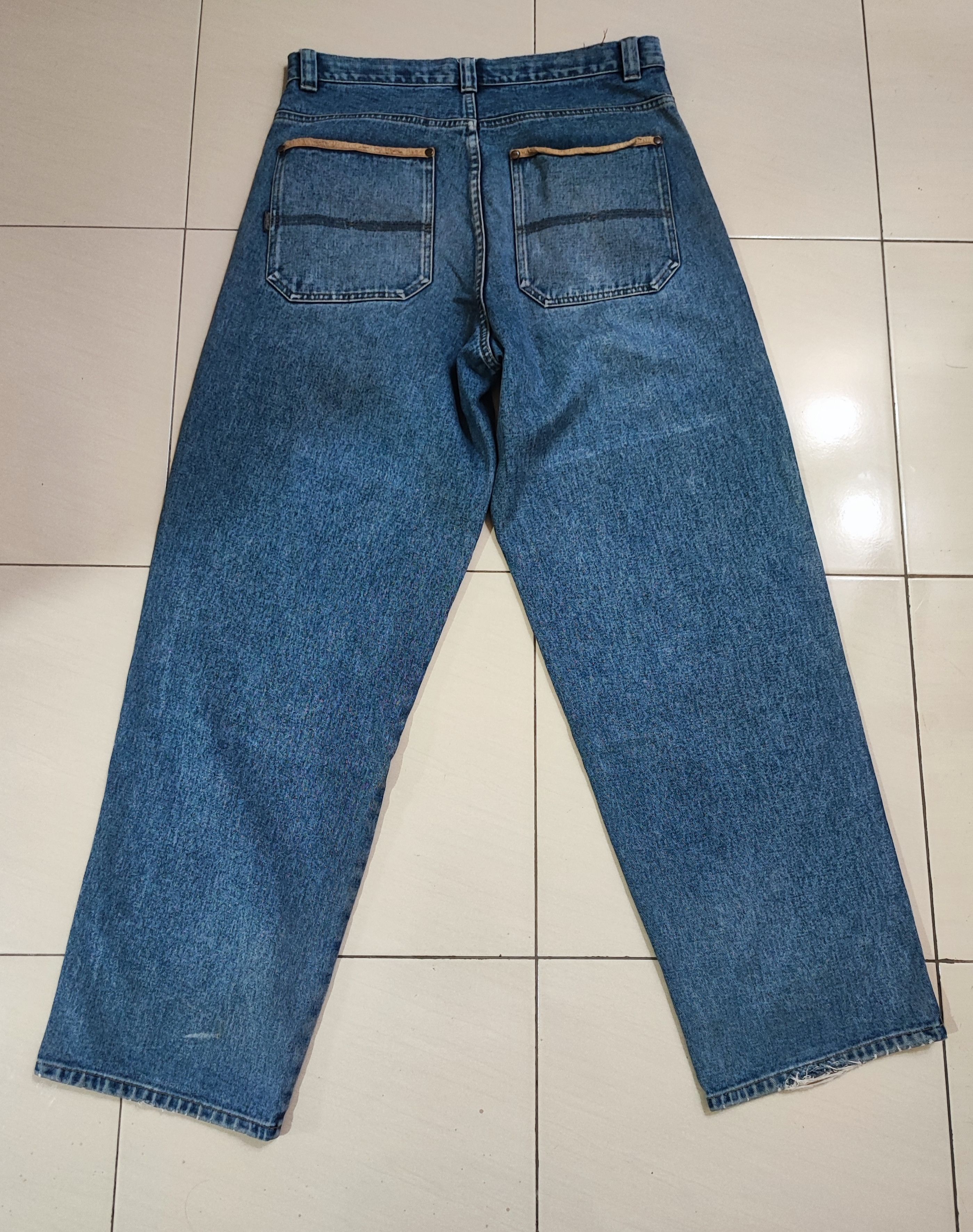 Pelle Pelle Rare!! Vintage 90's Pelle Pelle Baggy Double kneeJeans Size US 34 / EU 50 - 3 Thumbnail