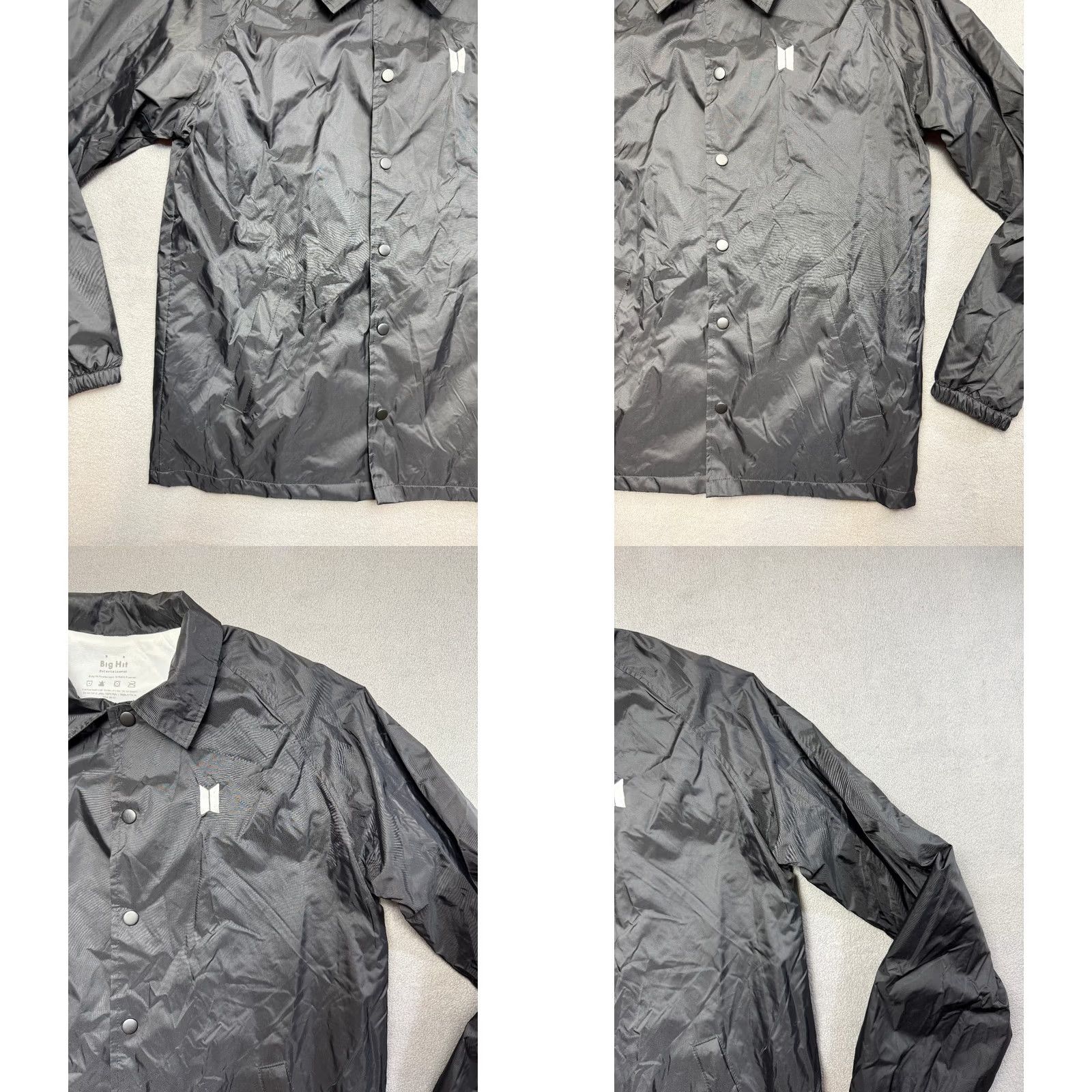 Vintage BTS Speak Yourself Bomber Jacket Snap Buttons Mens S Black Beimar Size US S / EU 44-46 / 1 - 8 Thumbnail
