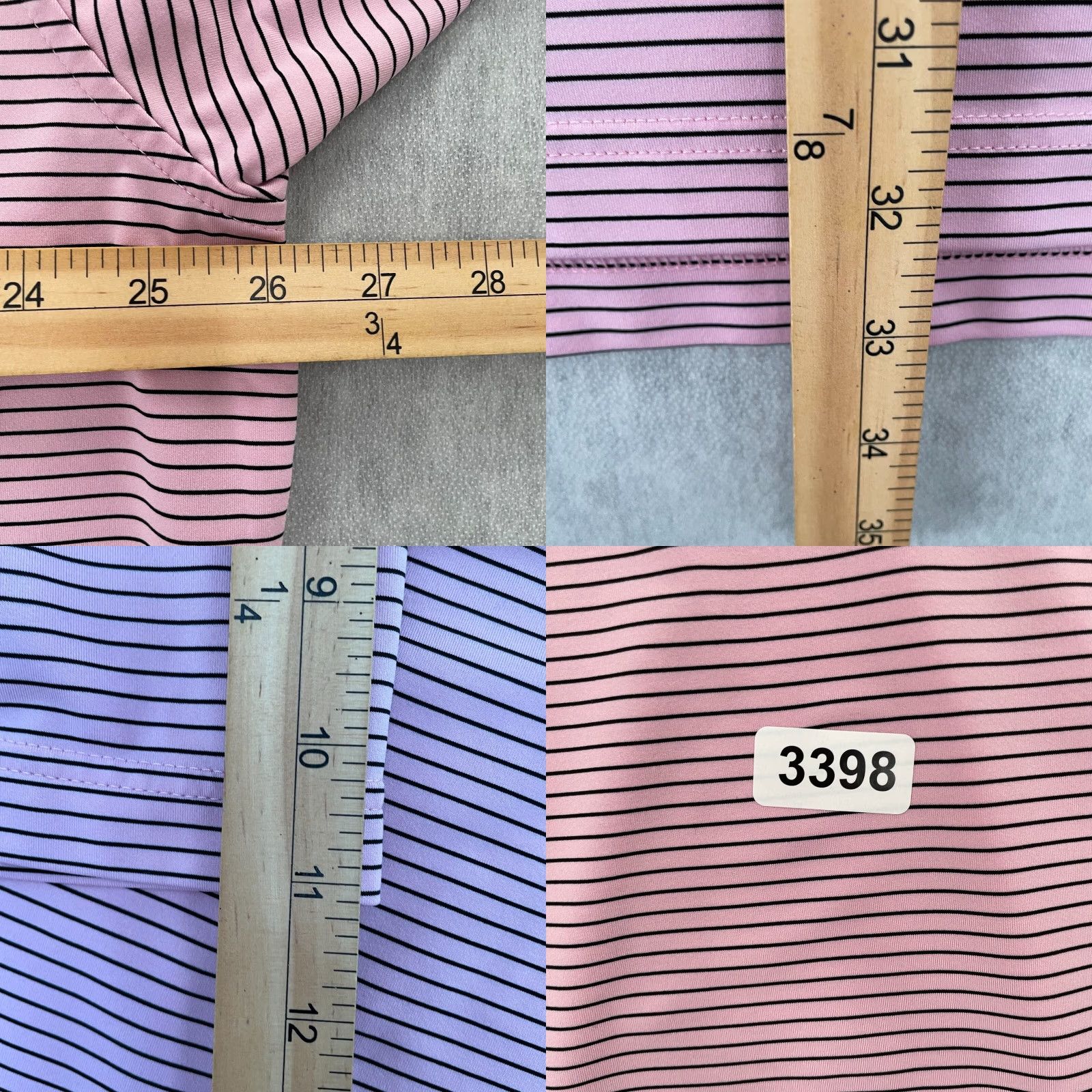 Peter Millar Peter Millar Shirt Adult 2XL Pink Stripe Whisper Rock Golf Club Logo Mens XXL Size US XXL / EU 58 / 5 - 8 Thumbnail